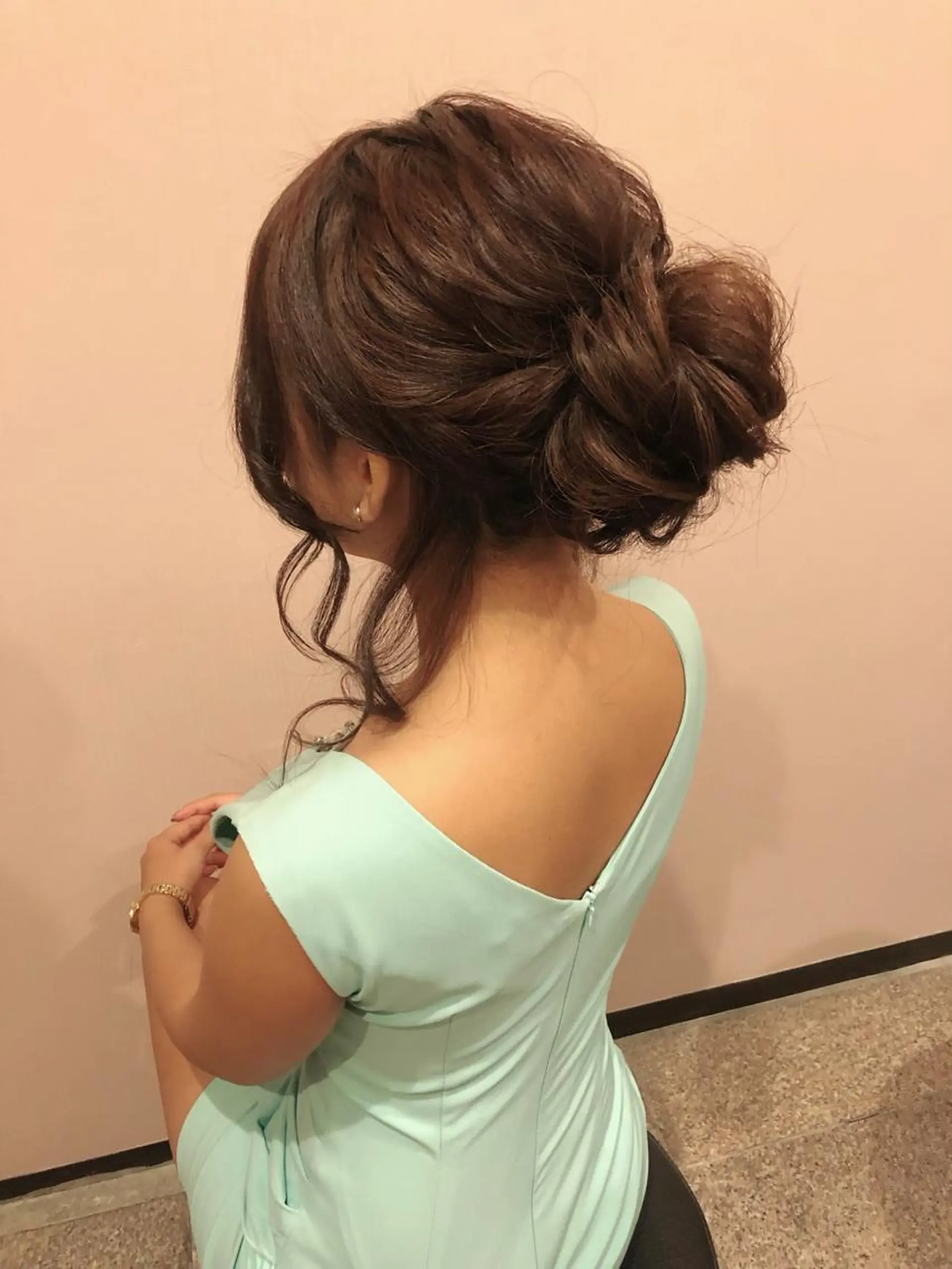 ロング ヘアアレンジ ヘアセット 奥山義進/大宮 /ダブルカラーのヘアスタイル