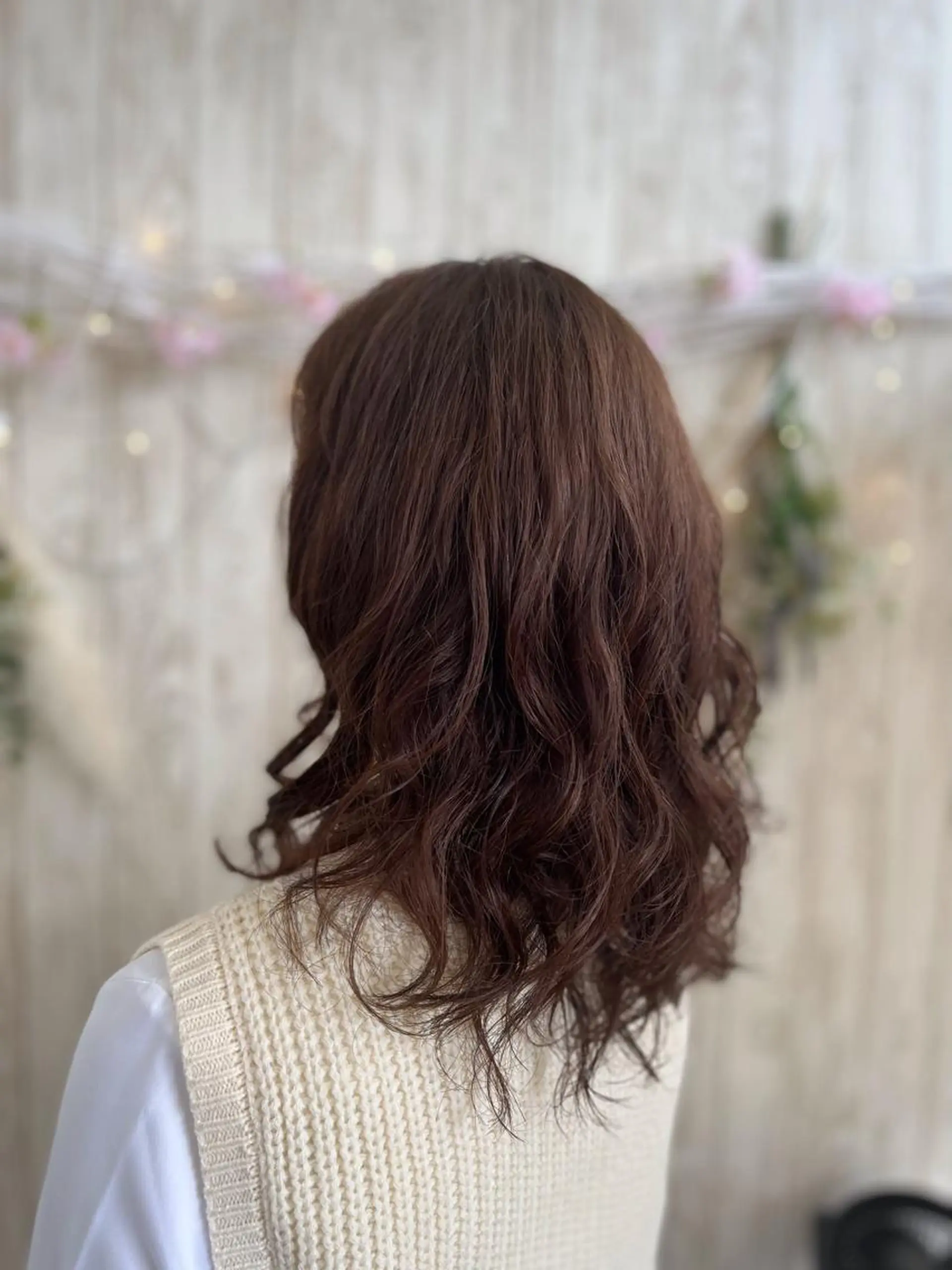 セミロング パーマ 工藤 麻知子のヘアスタイル