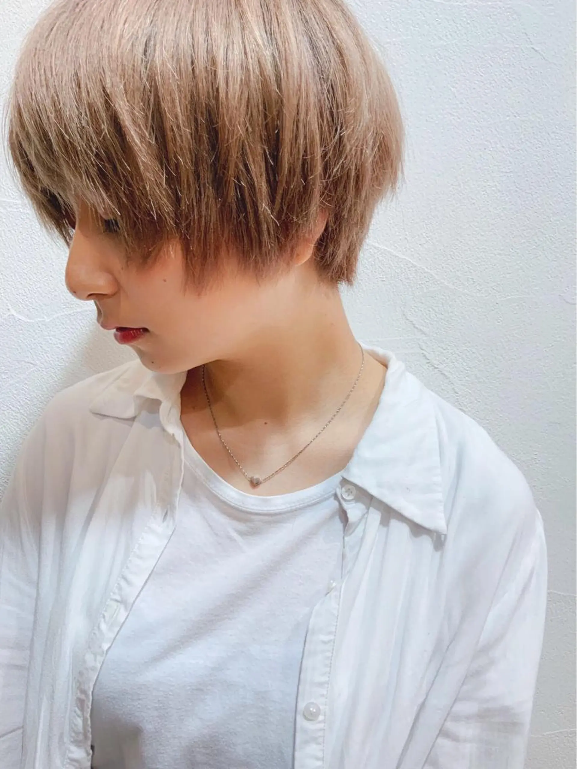 ショート カラー ベージュカラー メンズカット特化柏駅 徒歩3分LOUのヘアスタイル