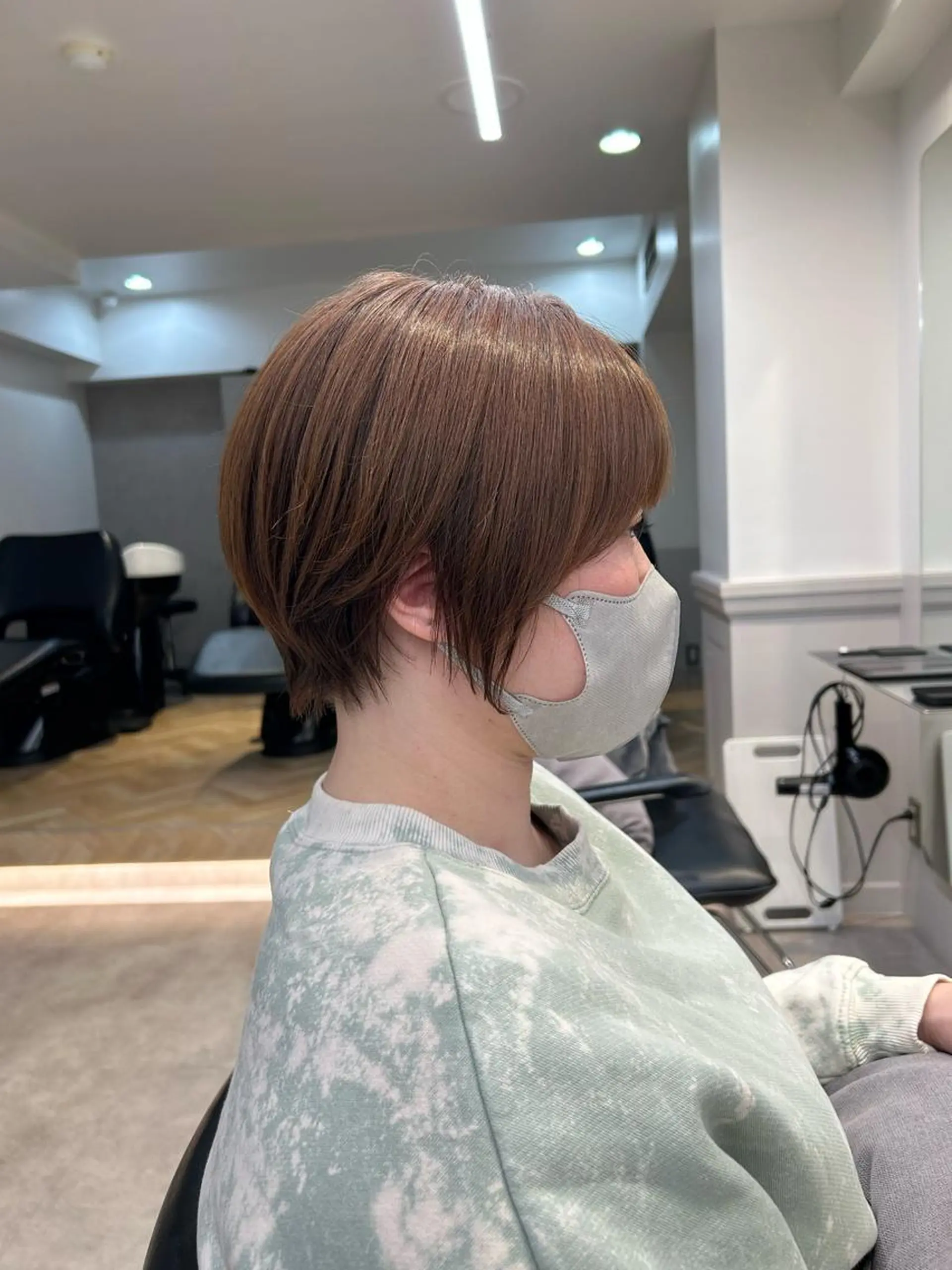 ショート カラー 山下夕月 ショート🫧ボブのヘアスタイル