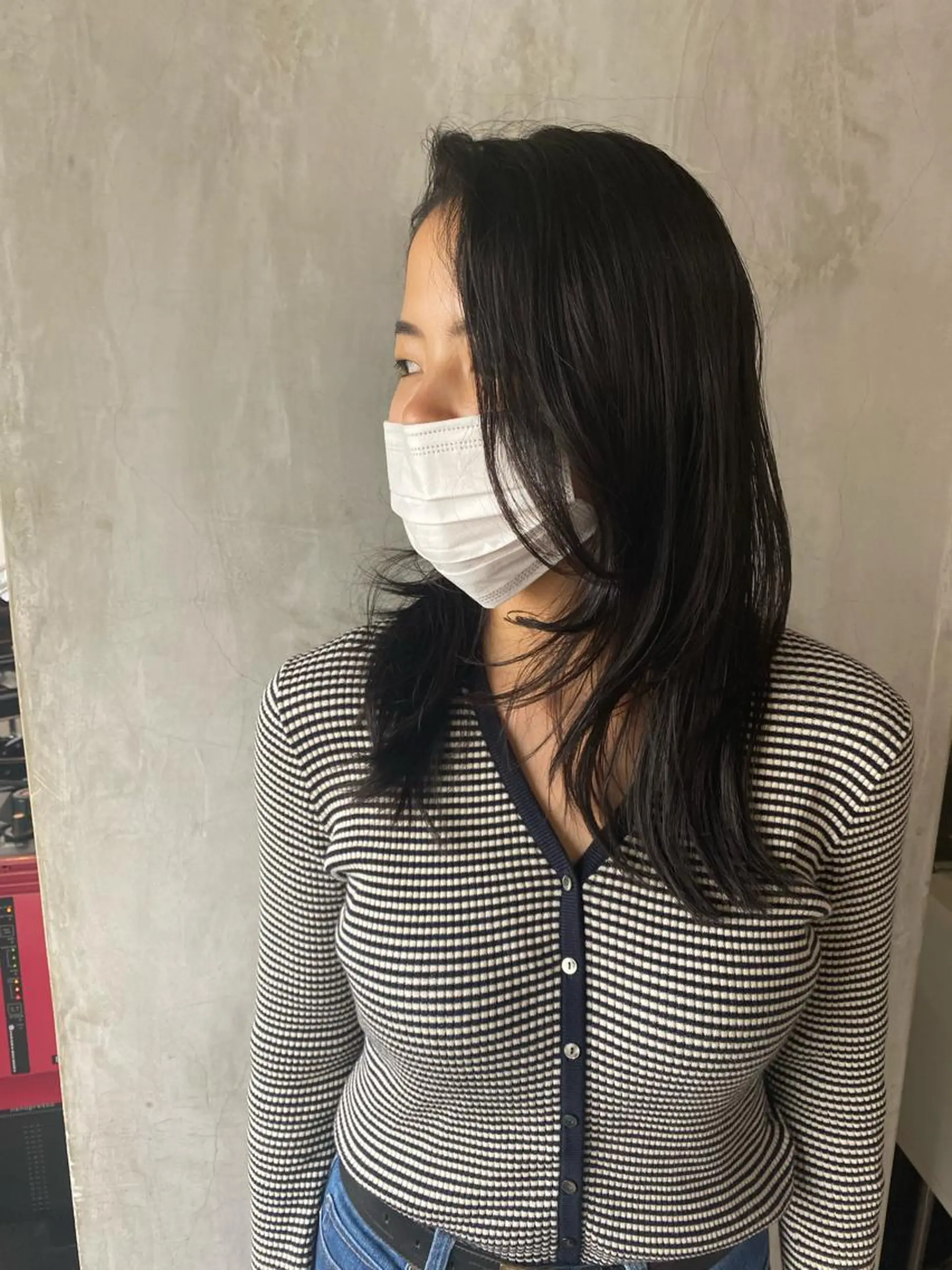 ミディアム カラー ヘアアレンジ グレージュ stylist/蛯谷 珠里のヘアスタイル