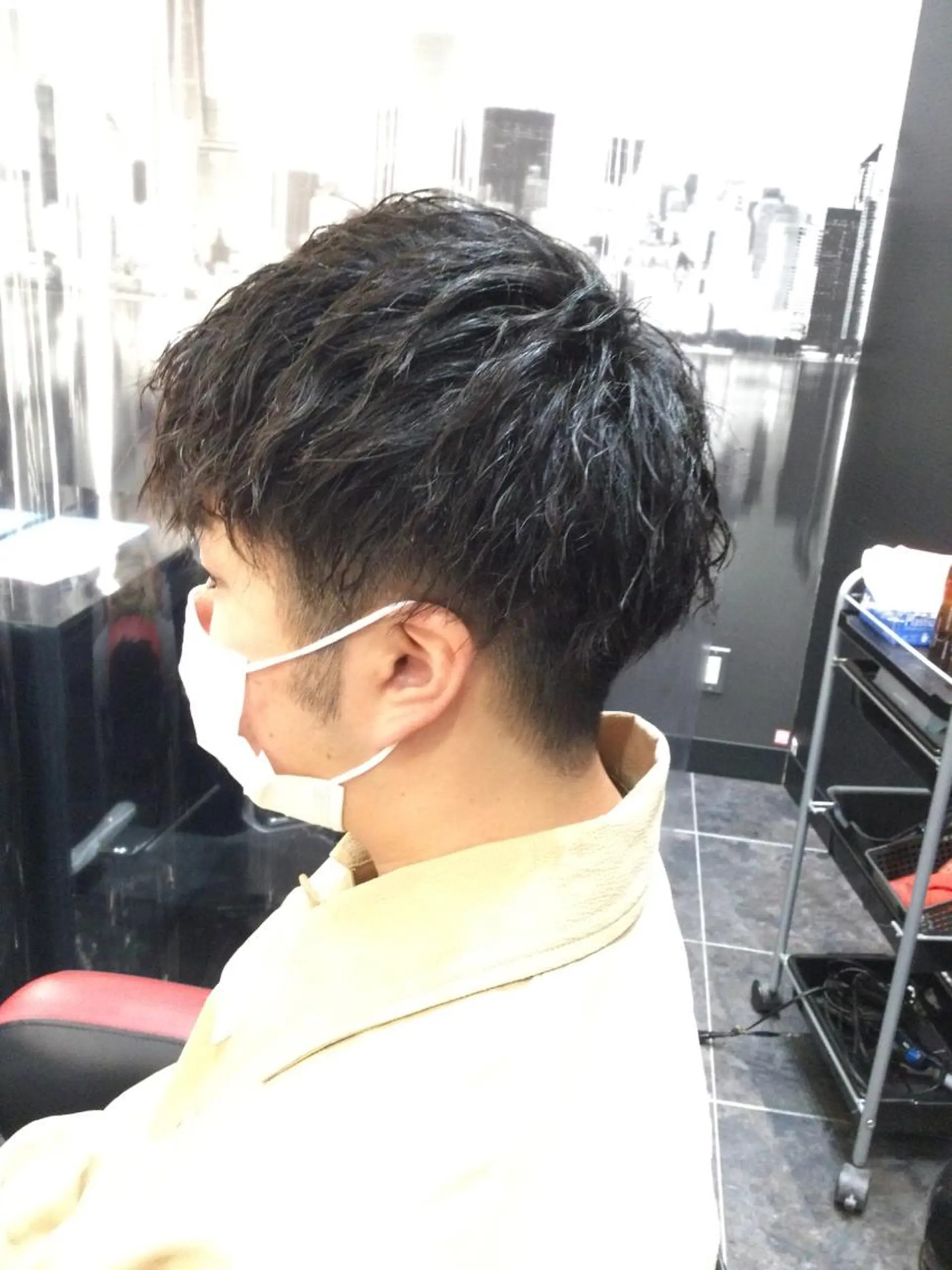 ショート パーマ メンズ Annon プライベートサロンのヘアスタイル