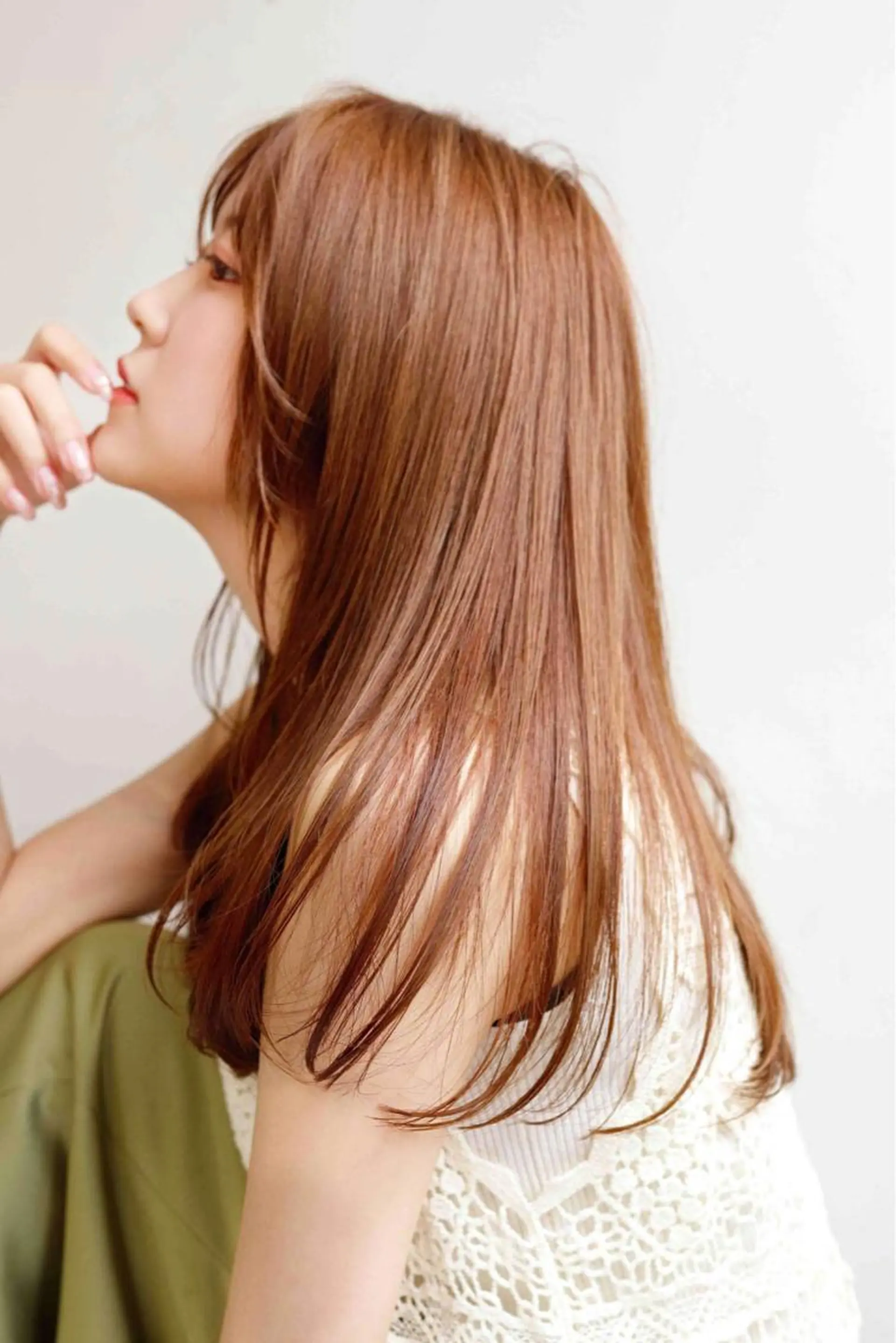 ロング カラー パーマ バレイヤージュ ブリーチ ケアブリーチ 透明感カラー ダブルカラー カット トリートメント hair＆life 9’sのヘアスタイル