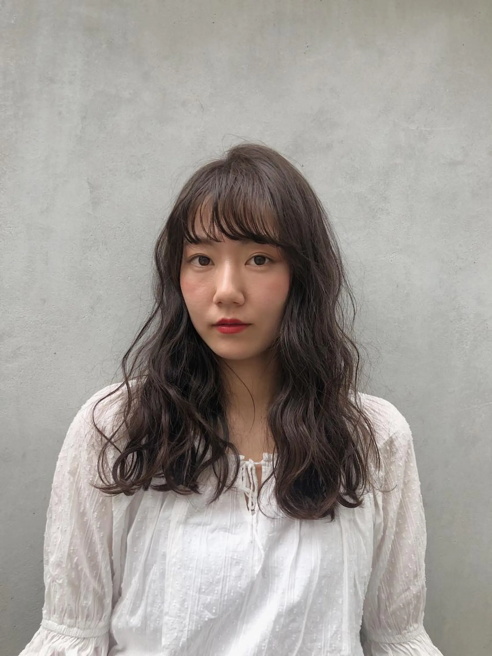 ロング カラー イルミナカラー 久力琴音''透明感 カラー''アレンジのヘアスタイル