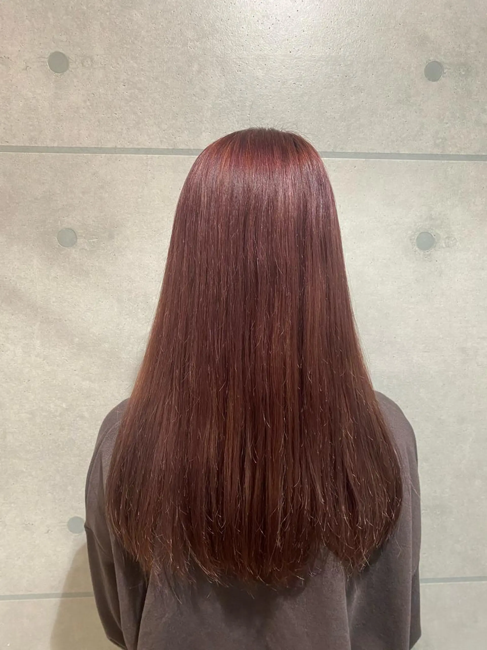 セミロング カラー ブリーチ 髪質改善カラー🫧 舘田千乃のヘアスタイル