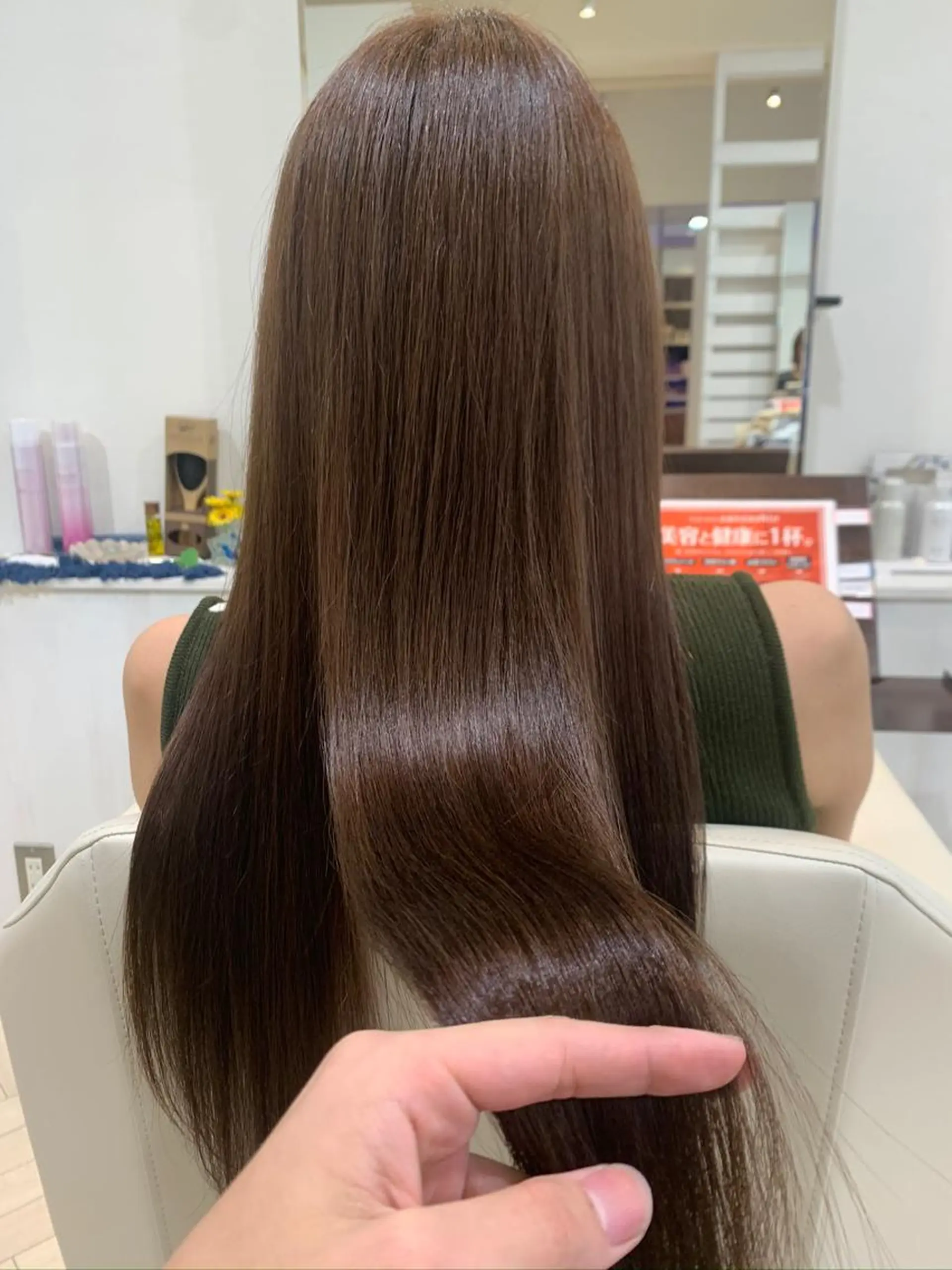 ロング カラー ⭐️コテ巻き風パーマ 髪質改善/タナカのヘアスタイル