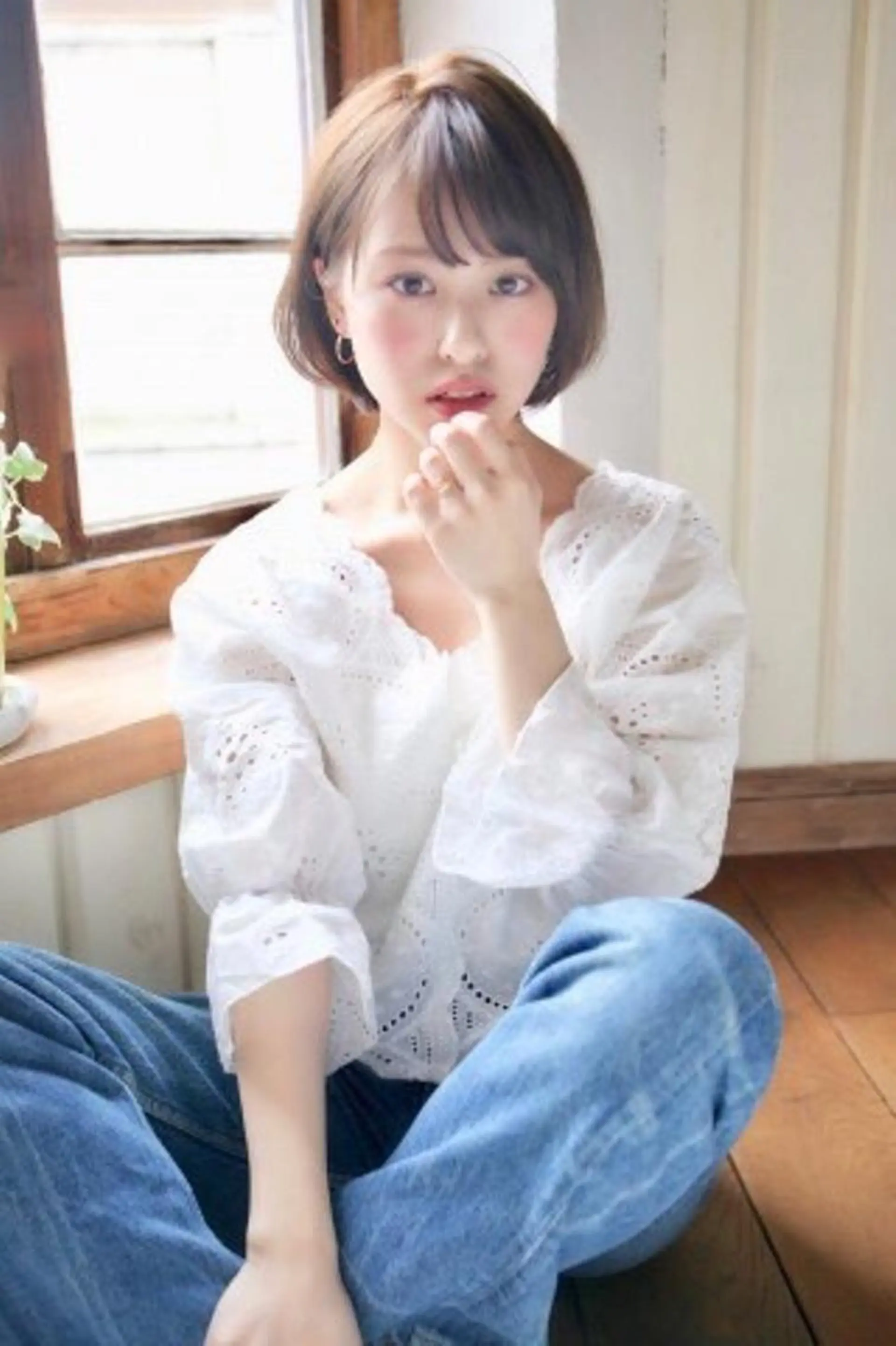 ミディアム カラー マツエク・マツパ 🤎ベージュカラー 🐶メンズパーマのヘアスタイル