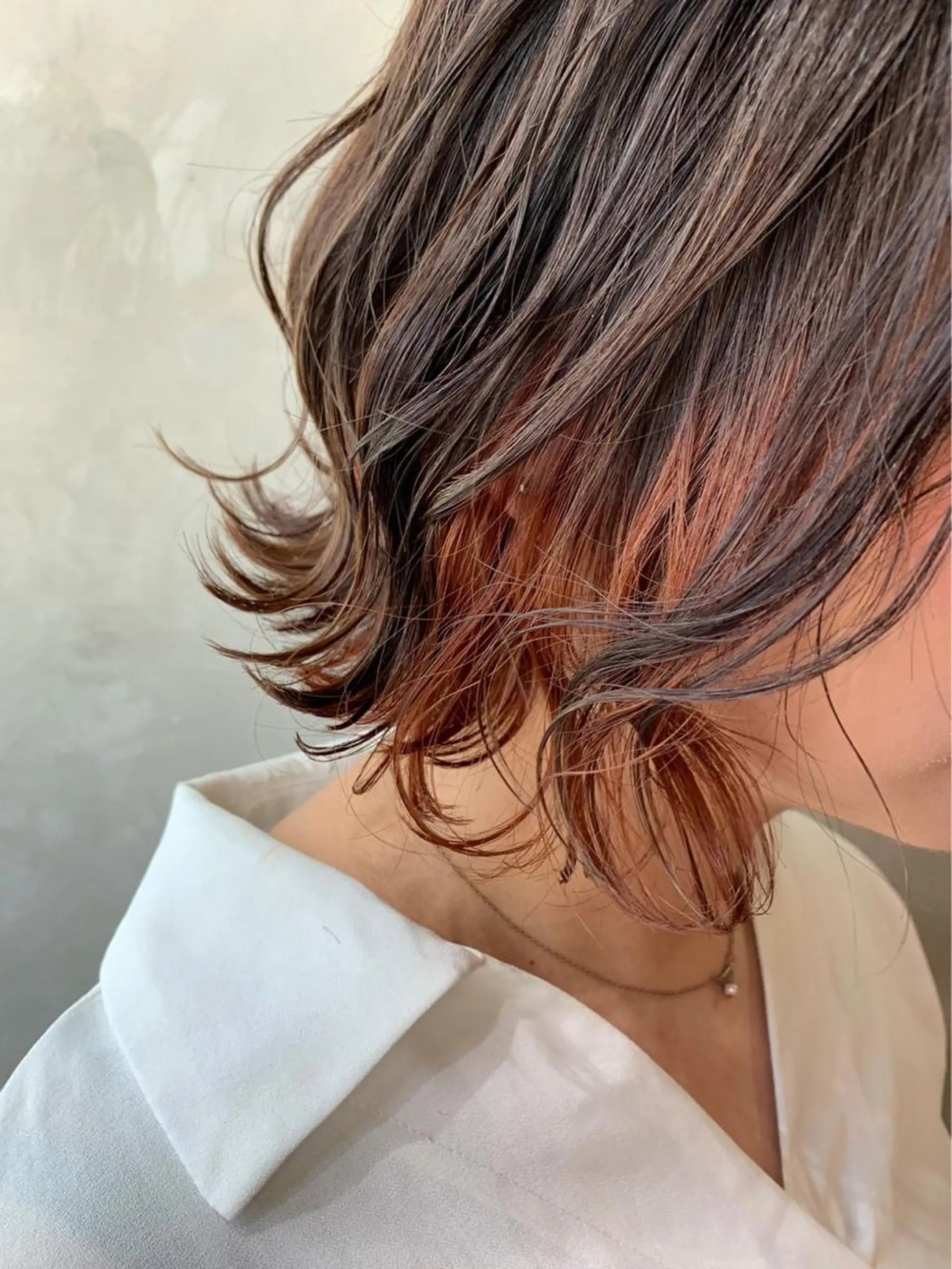 ミディアム カラー Hair & make Lamp所属・梅田のブリーチ特化 美容師KAI🥰のヘアスタイル