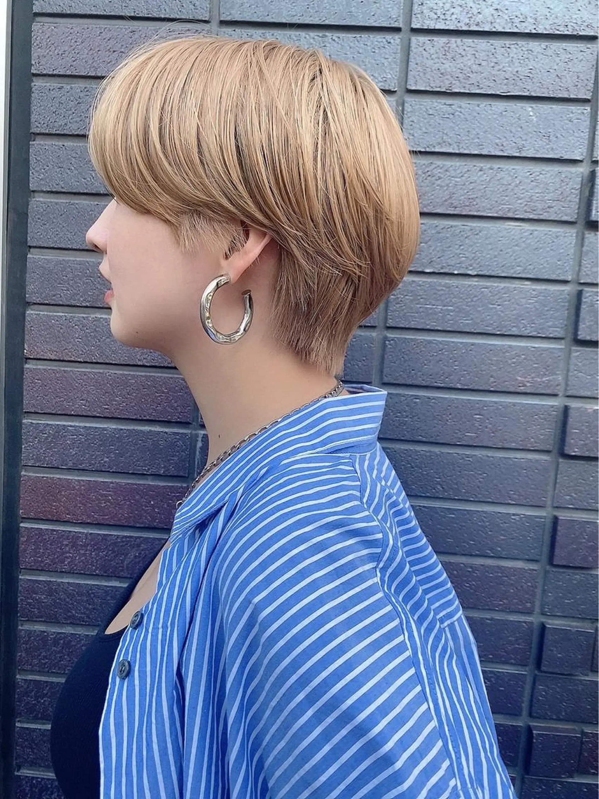 ショート カット パーマ トリートメント ヘアセット 👑毛流れ、艶髪◉ 縮毛矯正錦糸町ヒガシのヘアスタイル