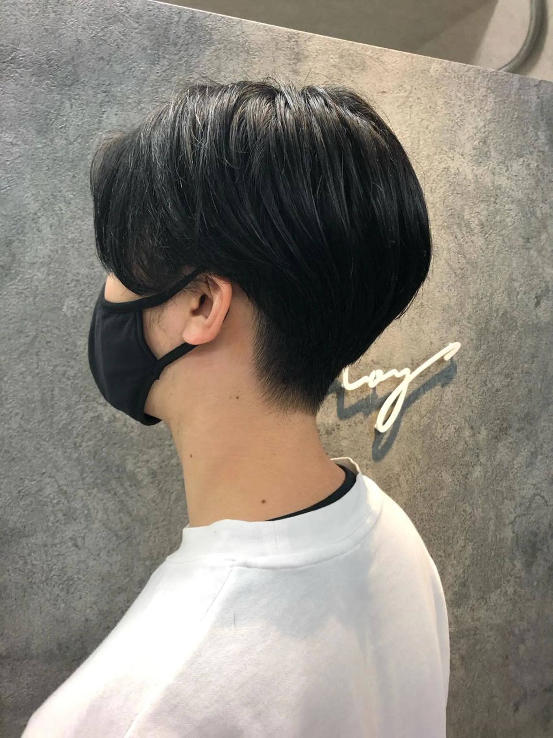 メンズ センターパート ツーブロック カット Noy所属・Noyヨシモト ヒロトのヘアスタイル