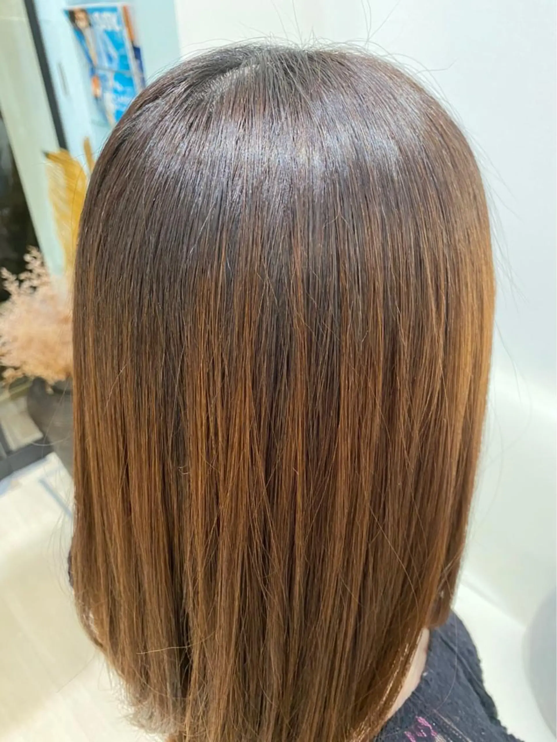 ミディアム 縮毛矯正 堀井 凌平のヘアスタイル