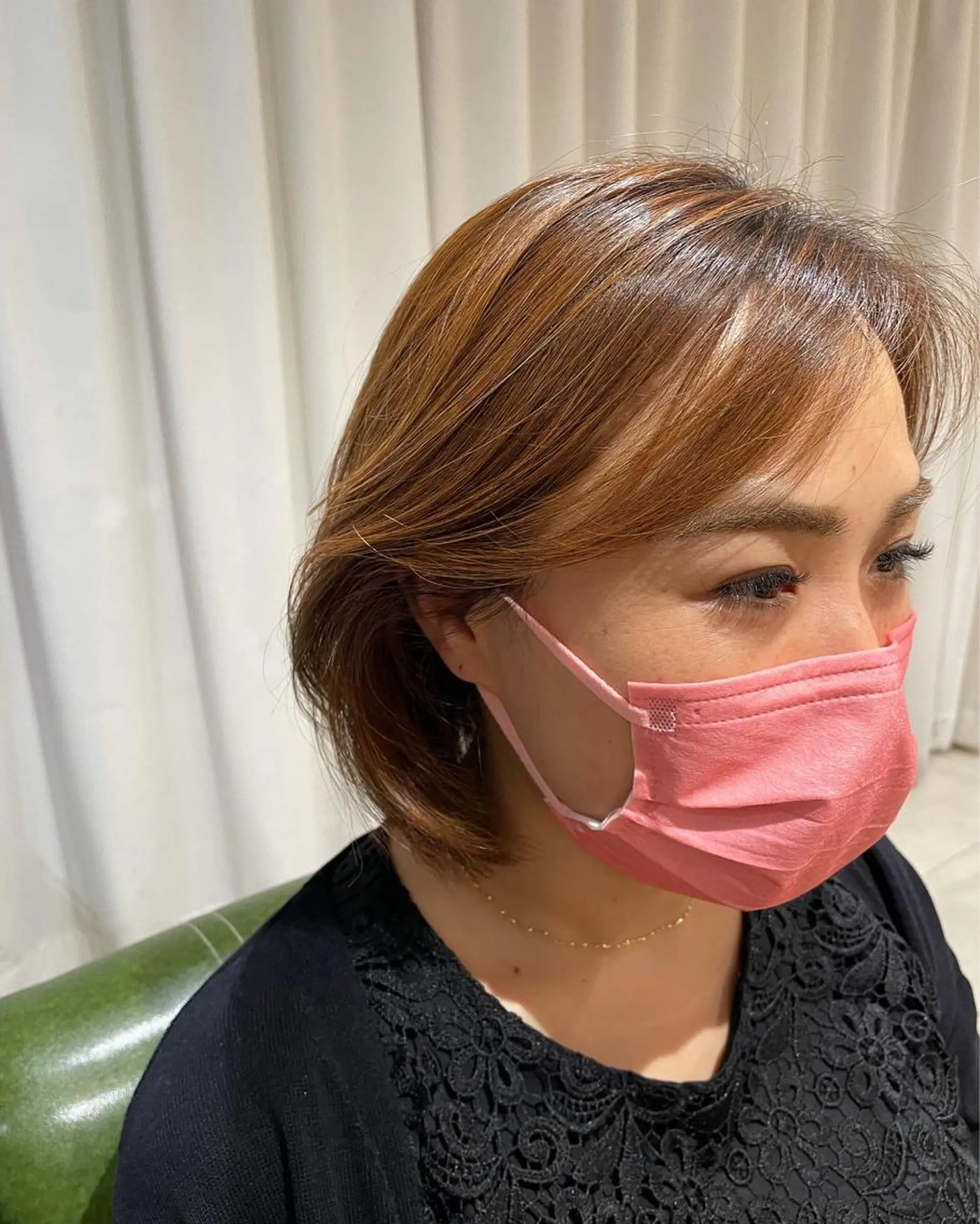 ミディアム カラー ボブ カット ヘアカラー トリートメント ヘッドスパ eins.hair所属・過去一の柔髪ヘア 🌿einshairのヘアスタイル