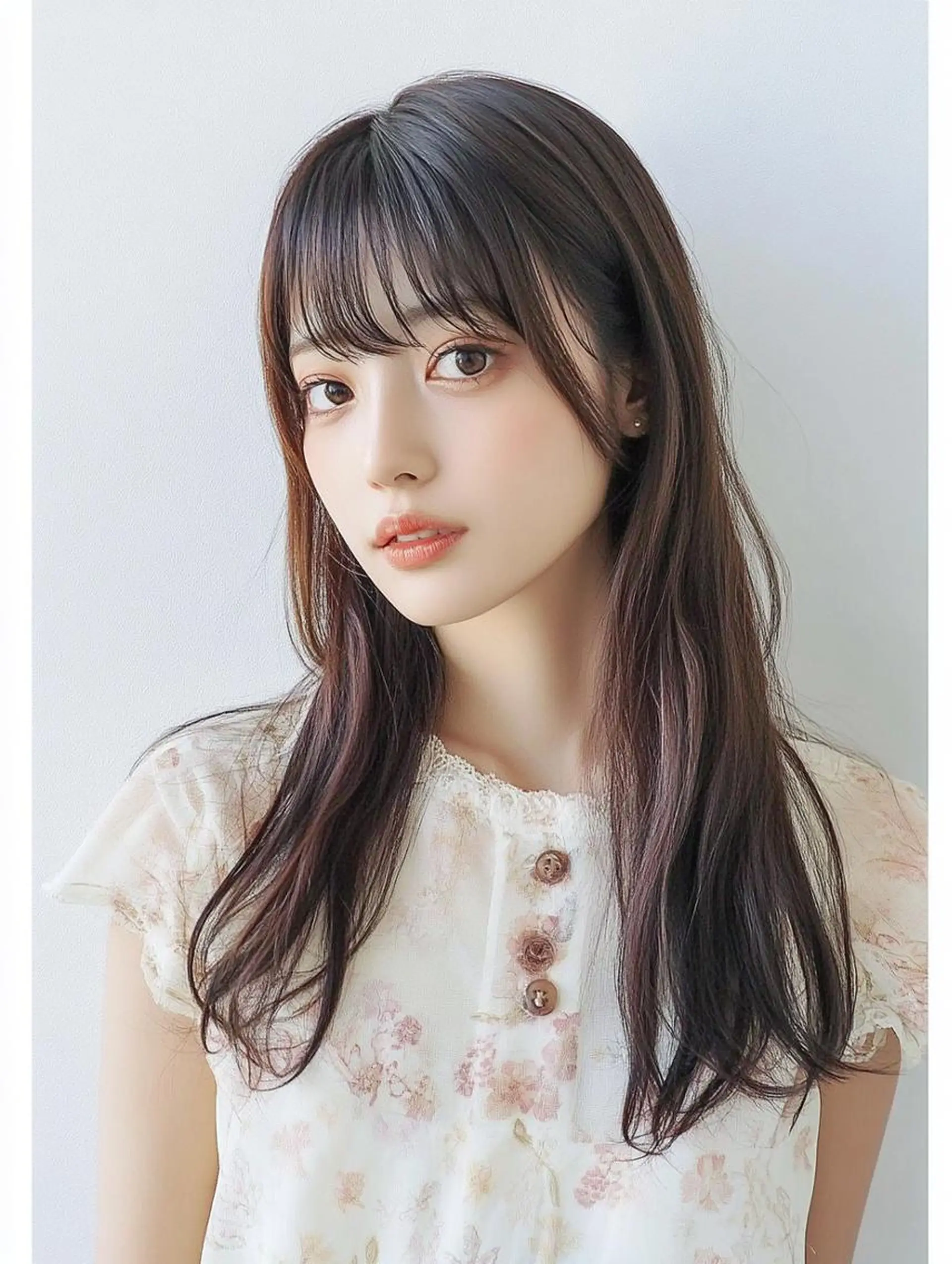 カラー セミロング カット ヘアカラー トリートメント JILL by GiseL/天神のヘアスタイル