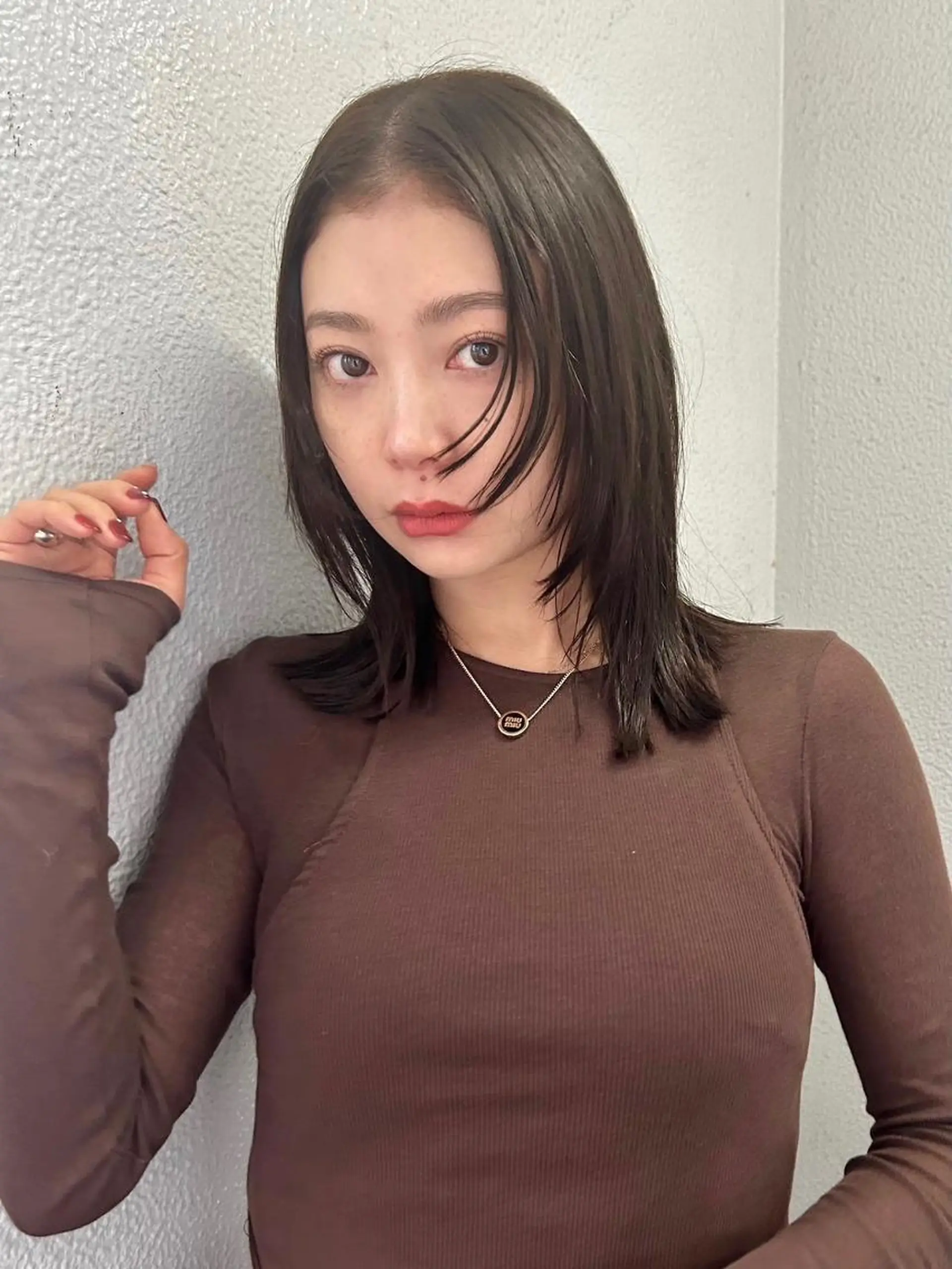 カラー ミディアム カット ヘアカラー トリートメント 🌼U24 ヘアデザインラボのヘアスタイル