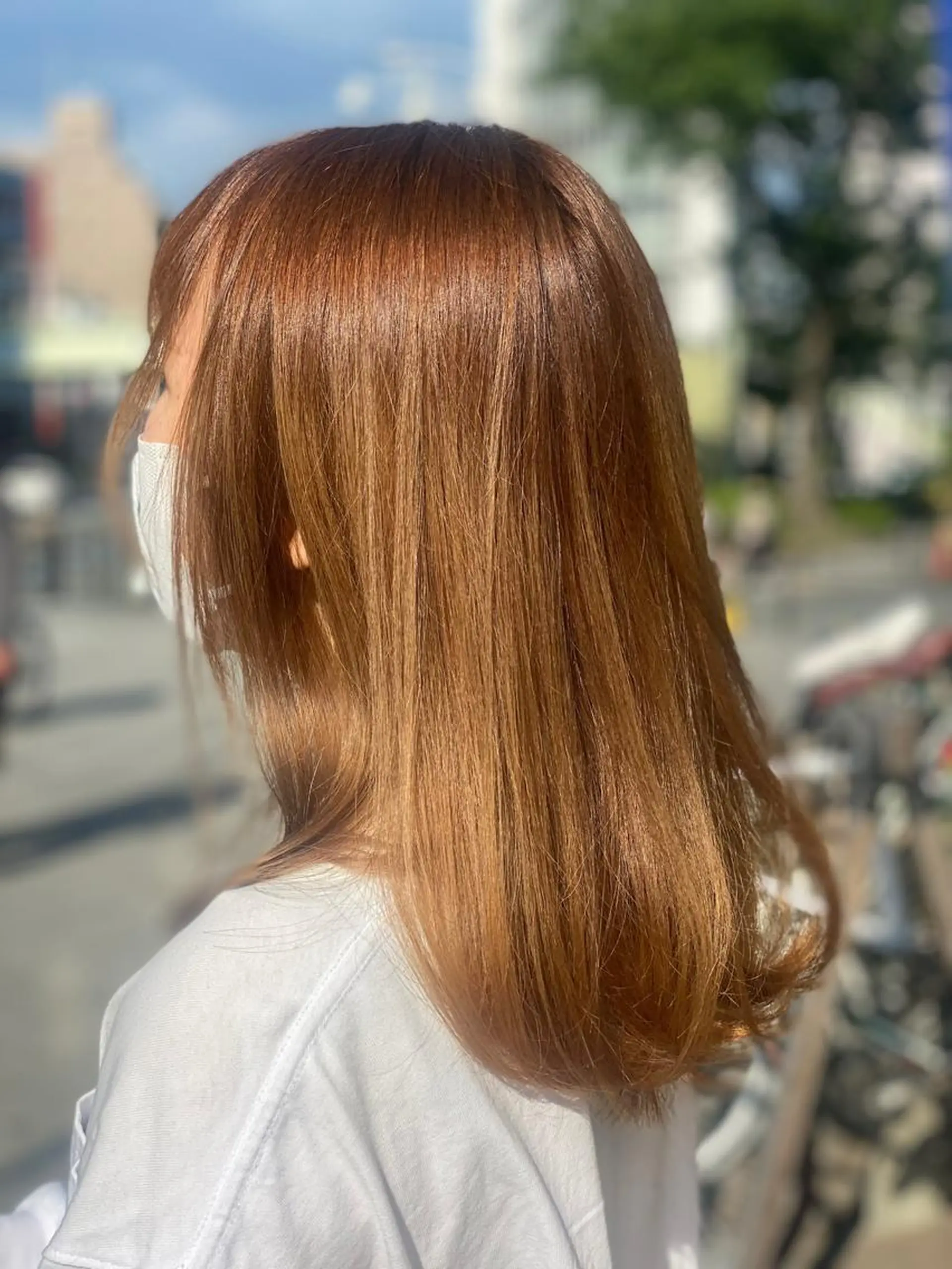 セミロング カラー 髪質改善 大内翔太のヘアスタイル