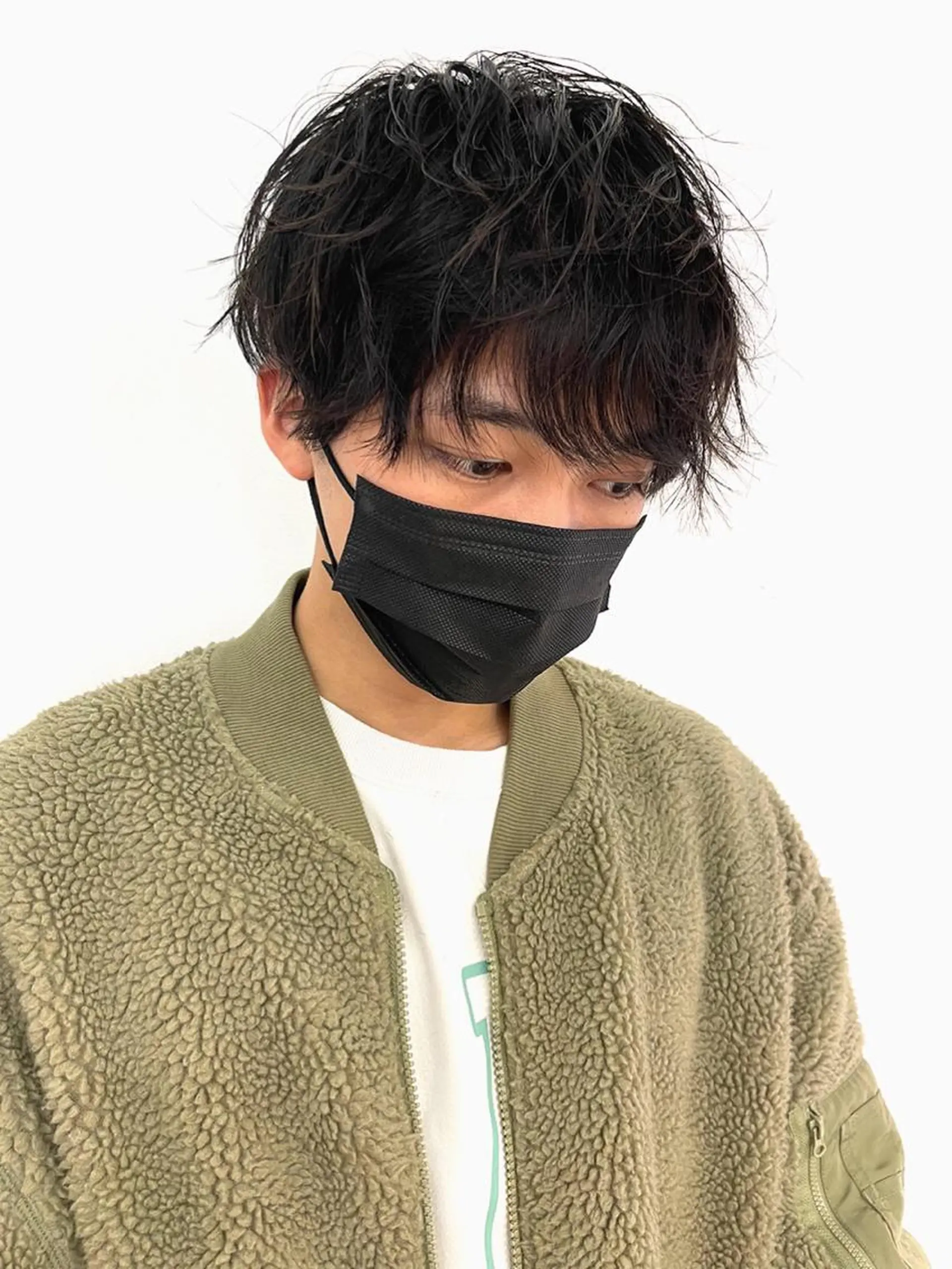 メンズ カット 縮毛矯正 佐藤 梨里花 ❤︎のヘアスタイル