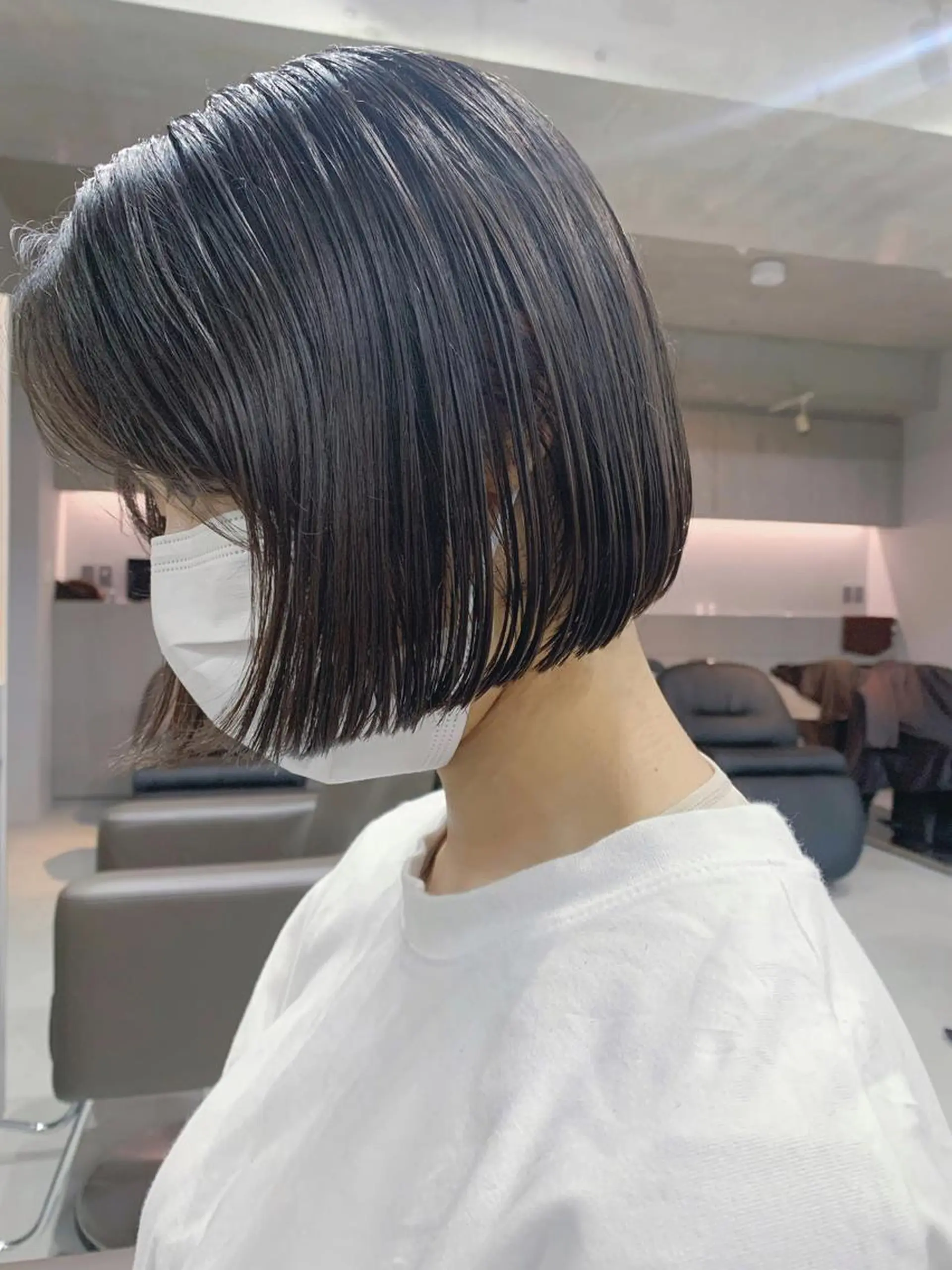 ショート ボブパーマコテ巻き風 パーマNo1深江秀平のヘアスタイル