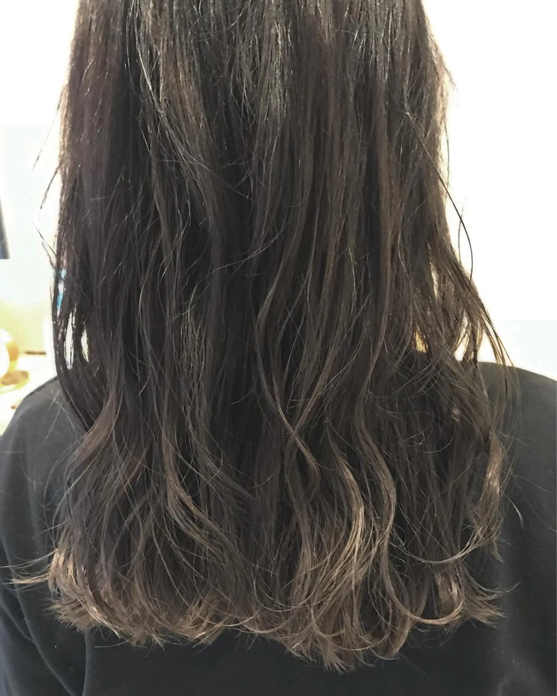 セミロング パーマ 暖色カラー🍊 ボブ🌿顔周りcutのヘアスタイル