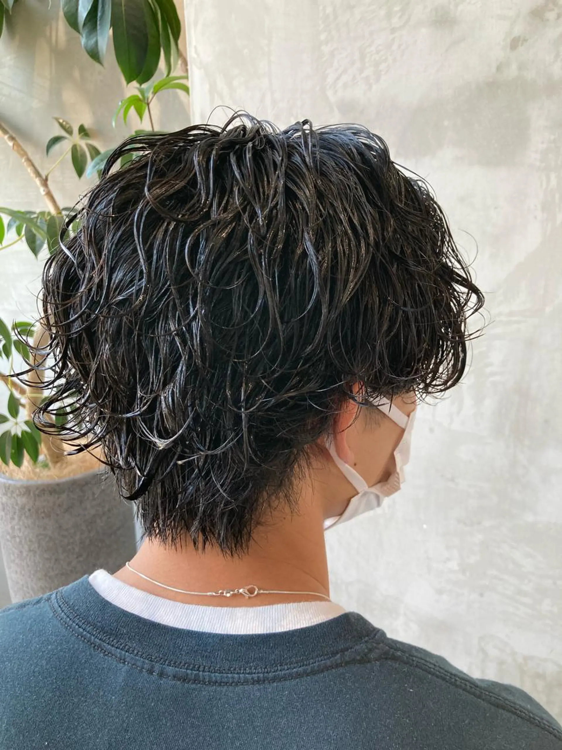 ショート カラー パーマ メンズ 波巻きスパイラルパー マ/シャドウパーマ駿のヘアスタイル