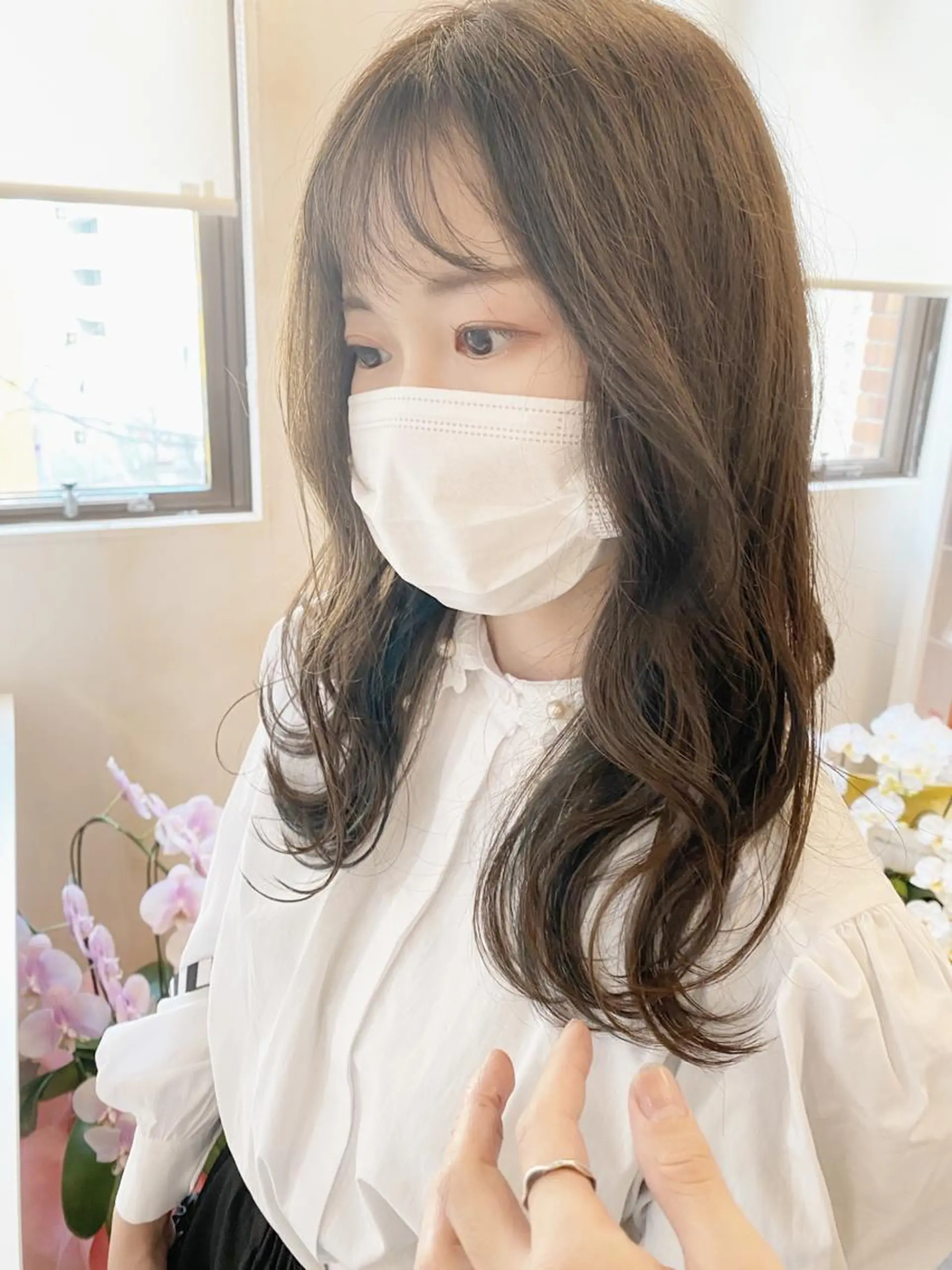 ロング カット ヘアカラー トリートメント 💖透明感カラー HAYATO💖のヘアスタイル