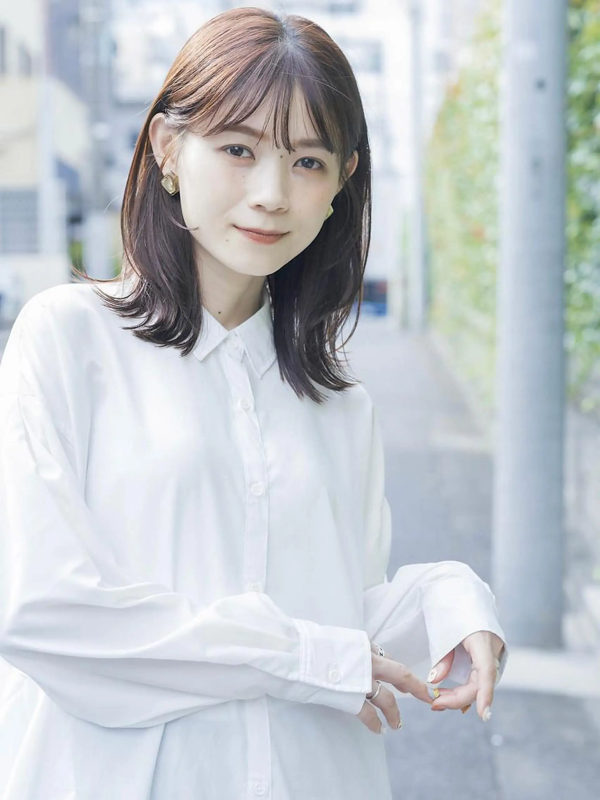 ミディアム カラー ブラウンカラー 外ハネヘア ハイライト/ショート /ボブ/RYOHEIのヘアスタイル