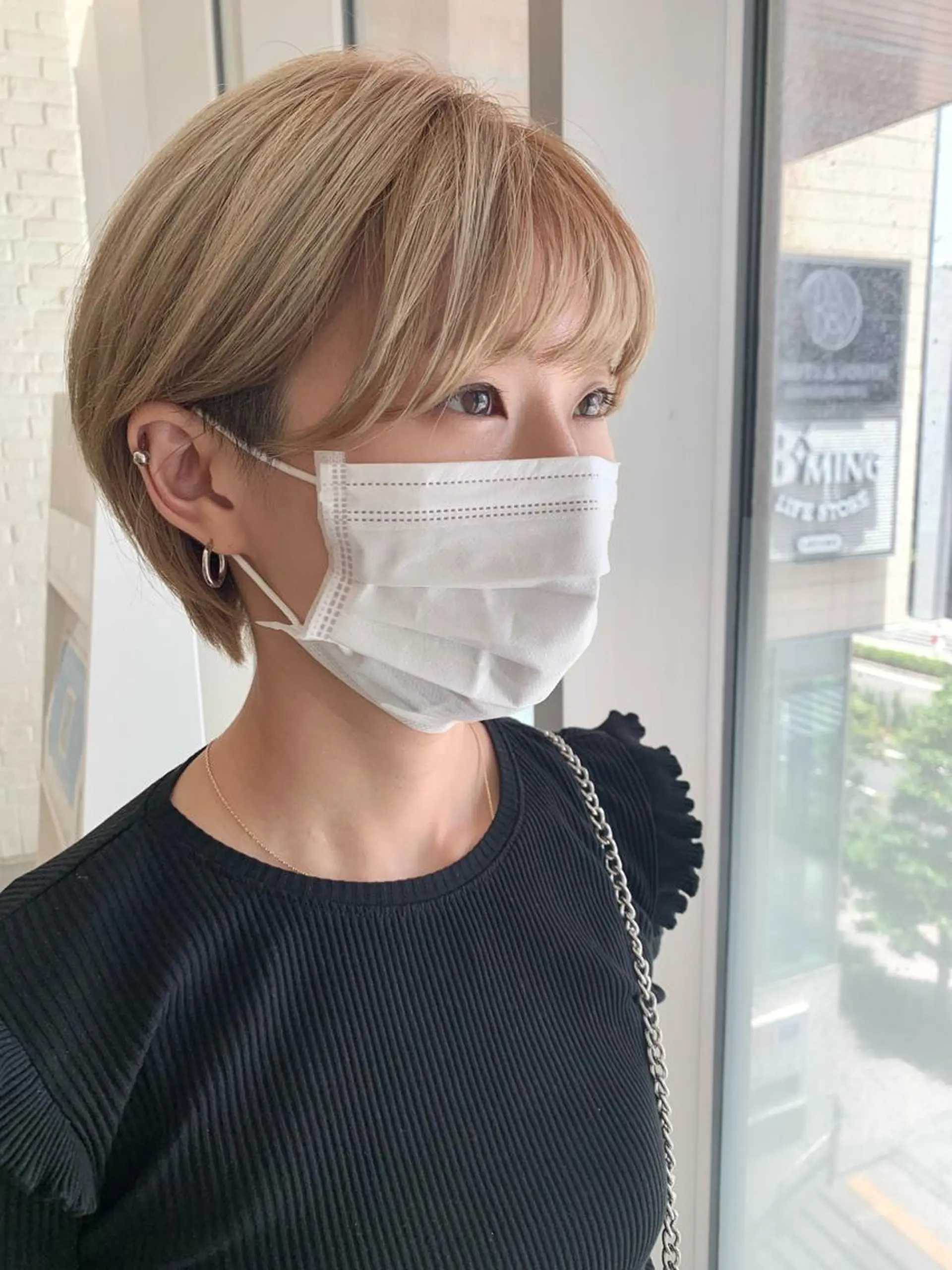 ショート カラー ヘアカラー トリートメント 似合わせカラー/艶 髪質改善/ヨシザキのヘアスタイル