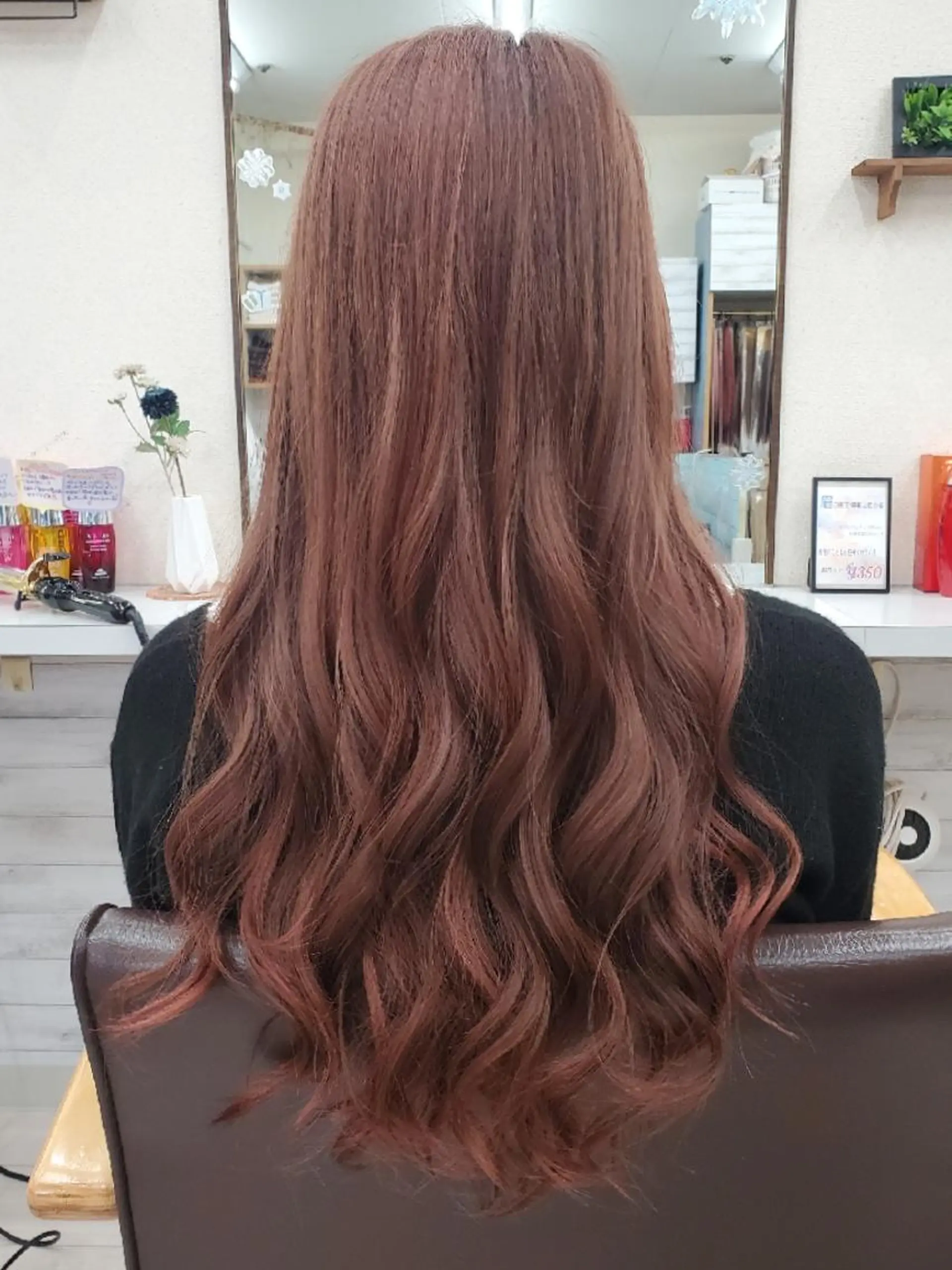 ロング カラー ブラウンカラー オレンジ カット ヘアカラー Hair Stylist MAFUYU所属・ハイライト/カラー ⭐中村真冬のヘアスタイル