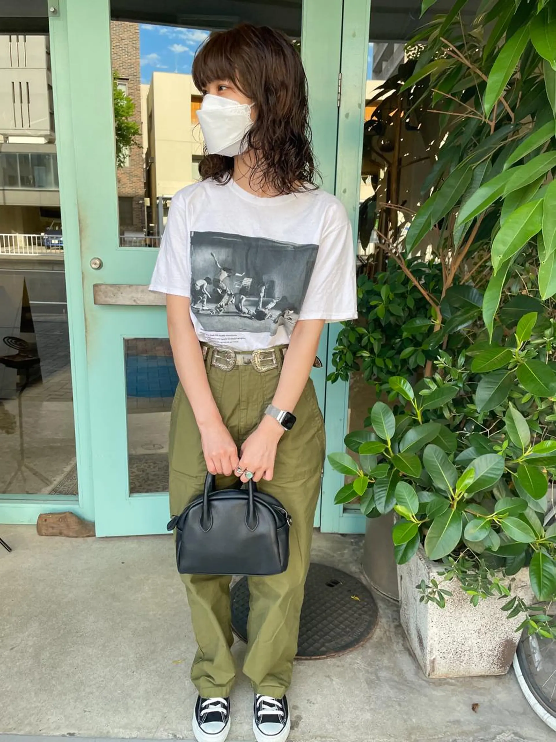 セミロング パーマ パーマ/レイヤー 岩山丈一郎のヘアスタイル