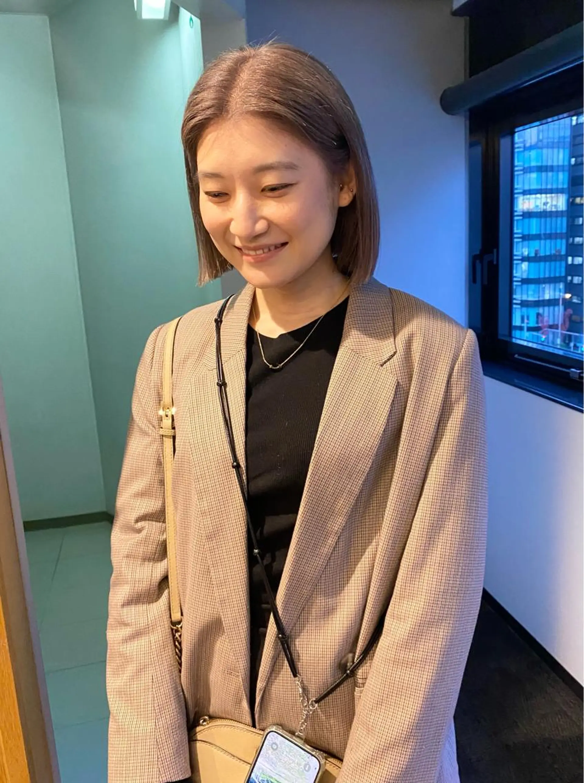 ショート カラー パーマ ヘアアレンジ 髪と音処　マトぺ所属・デザインカラー/ボブ ブリーチカラー/ユリのヘアスタイル