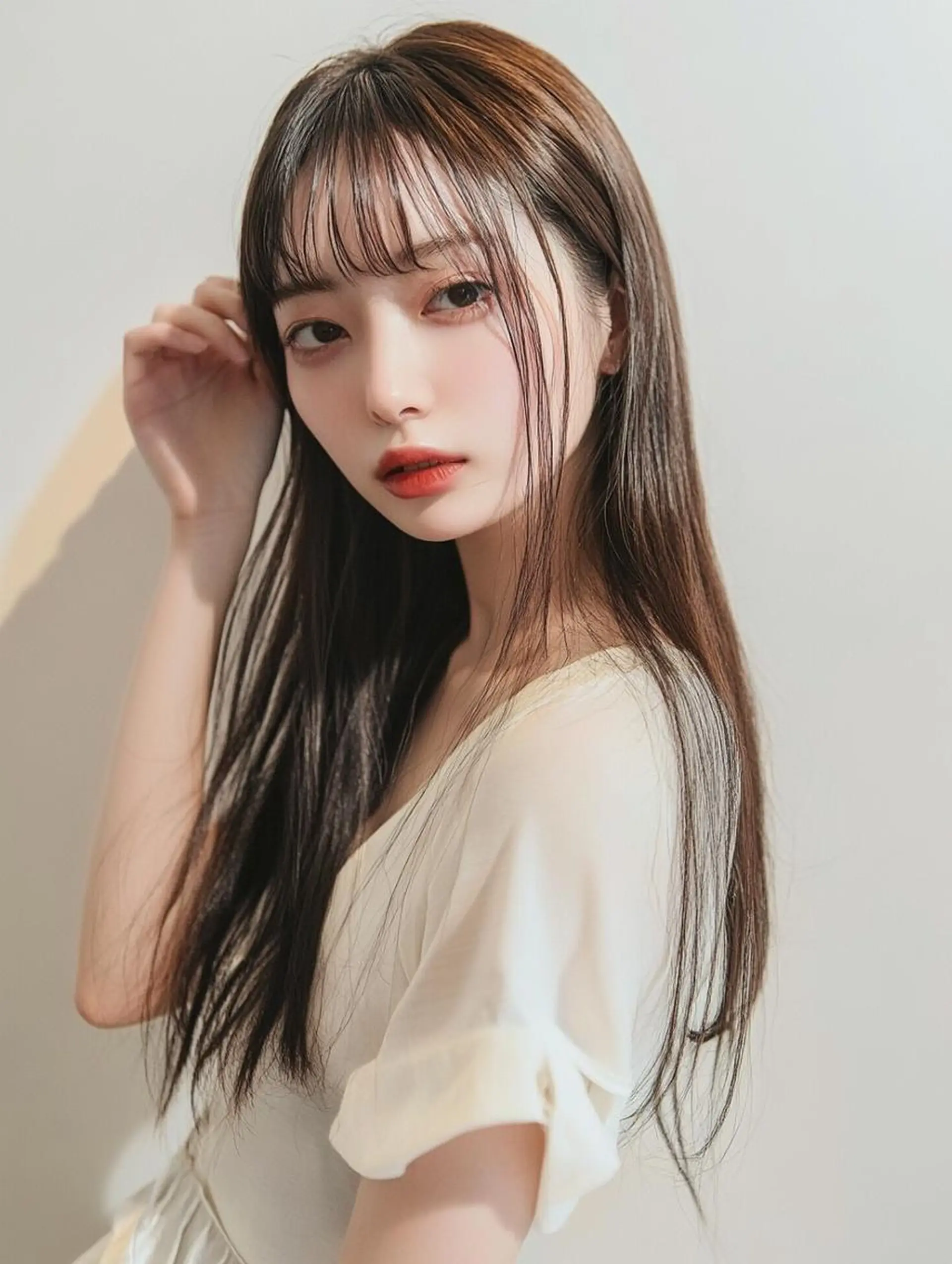 ミディアム カラー JILL by GiseL/天神のヘアスタイル