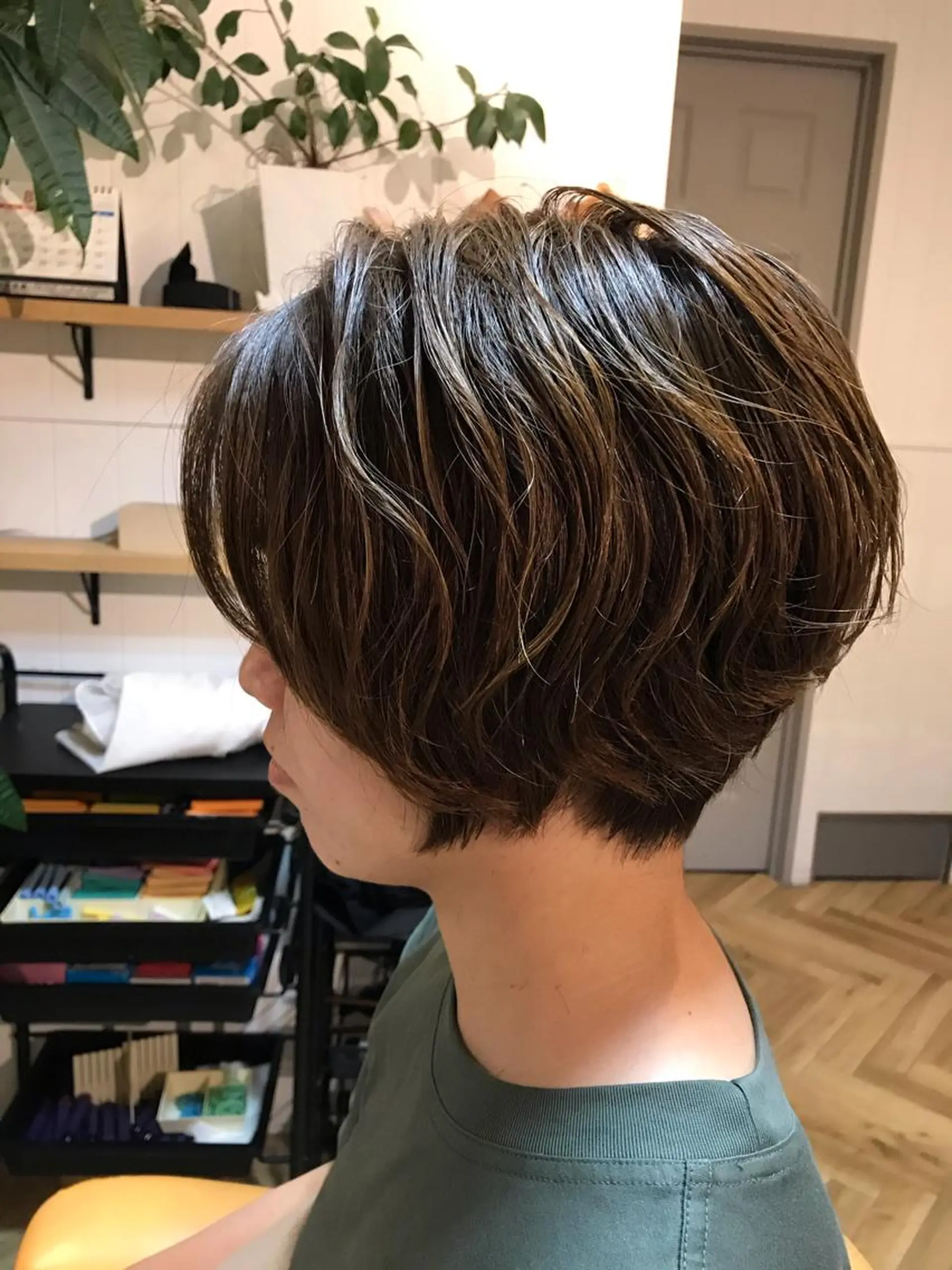 ショート パーマ デジタルパーマ 中野 雅子のヘアスタイル