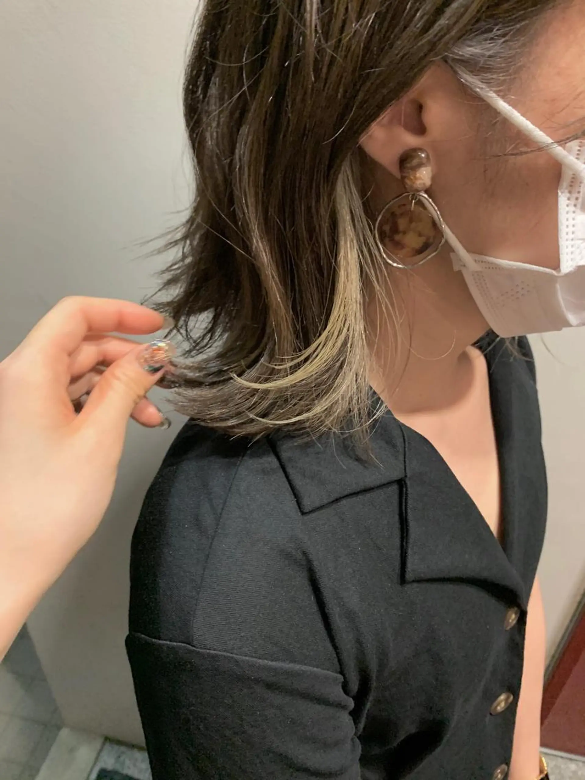 ミディアム カラー カット ヘアカラー トリートメント ally hairsalon所属・Emi .のヘアスタイル