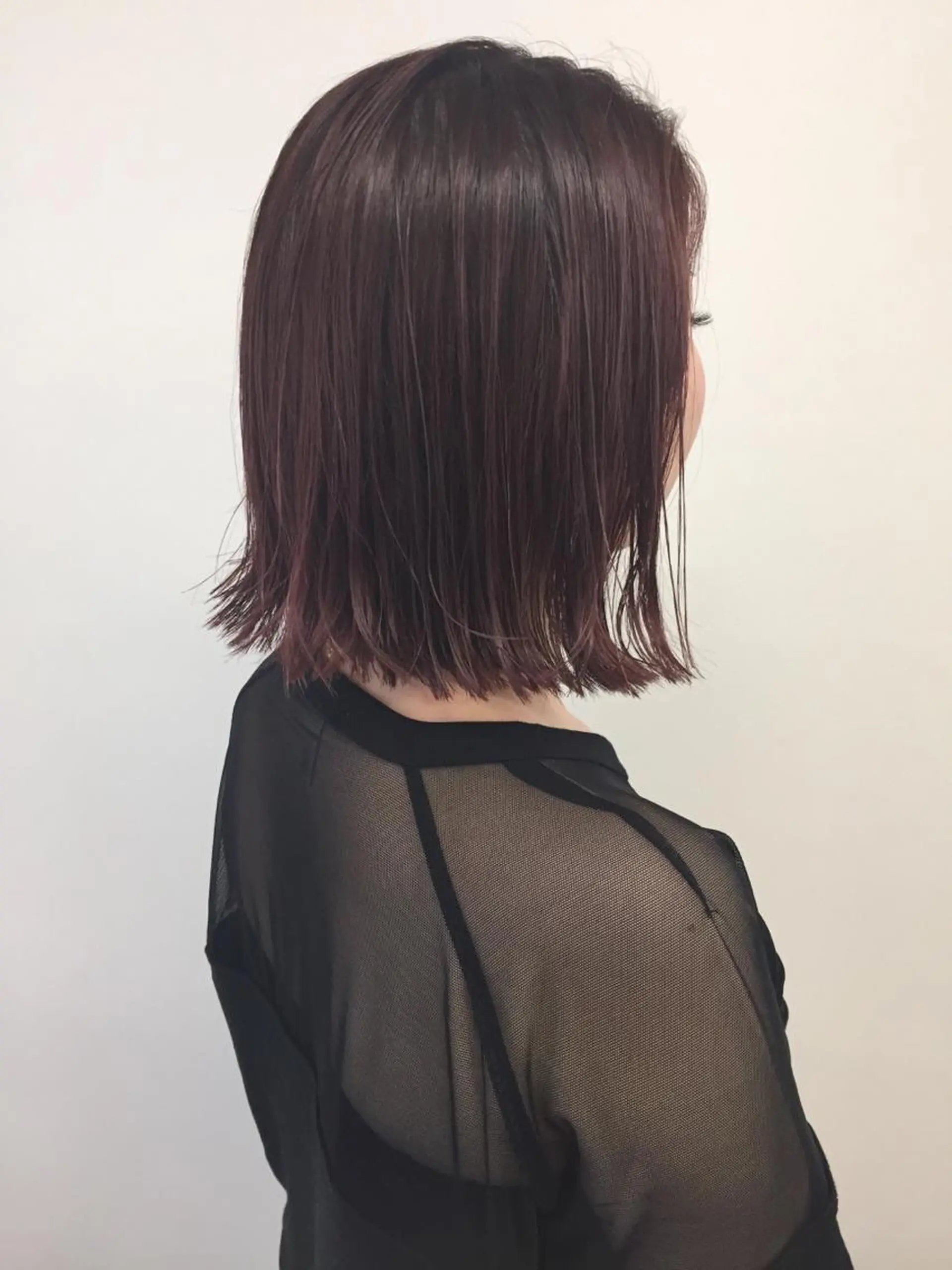 ショート カラー 切りっぱなしボブ ボブ 🔵暗髪　特化🔵 梅田・増田のヘアスタイル