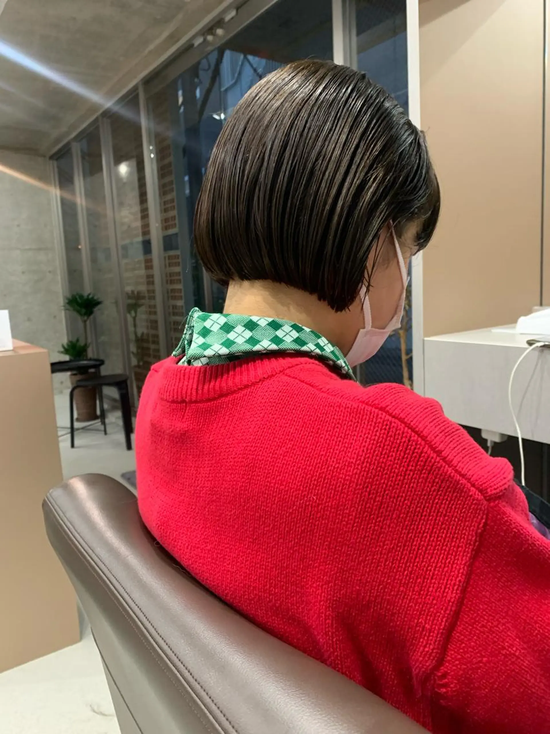 ショート ボブパーマコテ巻き風 パーマNo1深江秀平のヘアスタイル