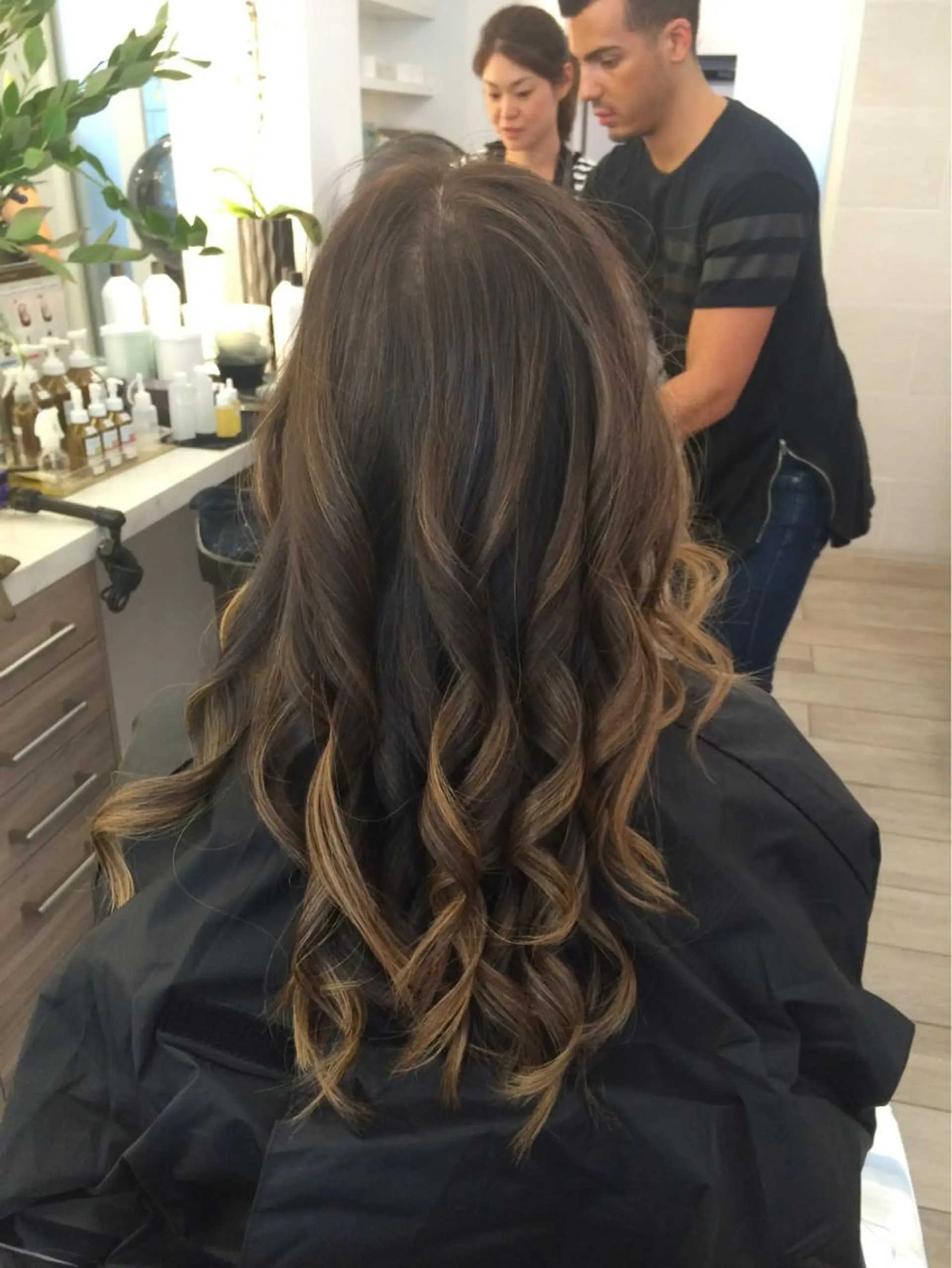 ロング カラー 皆巳 達郎のヘアスタイル