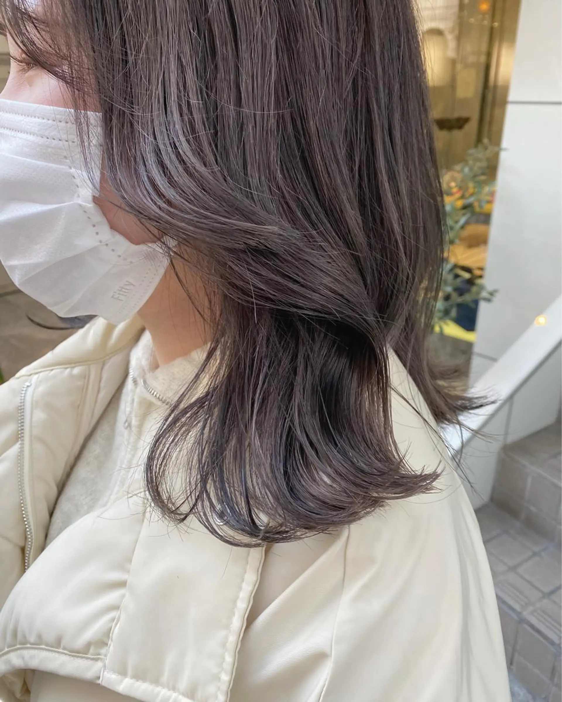 ミディアム カラー ヘアアレンジ マツエク・マツパ アイブロウ グレージュ Noah's　Ark所属・透明感カラー🫧ヘア セット🫧松本菜月の眉毛・アイブロウイメージ