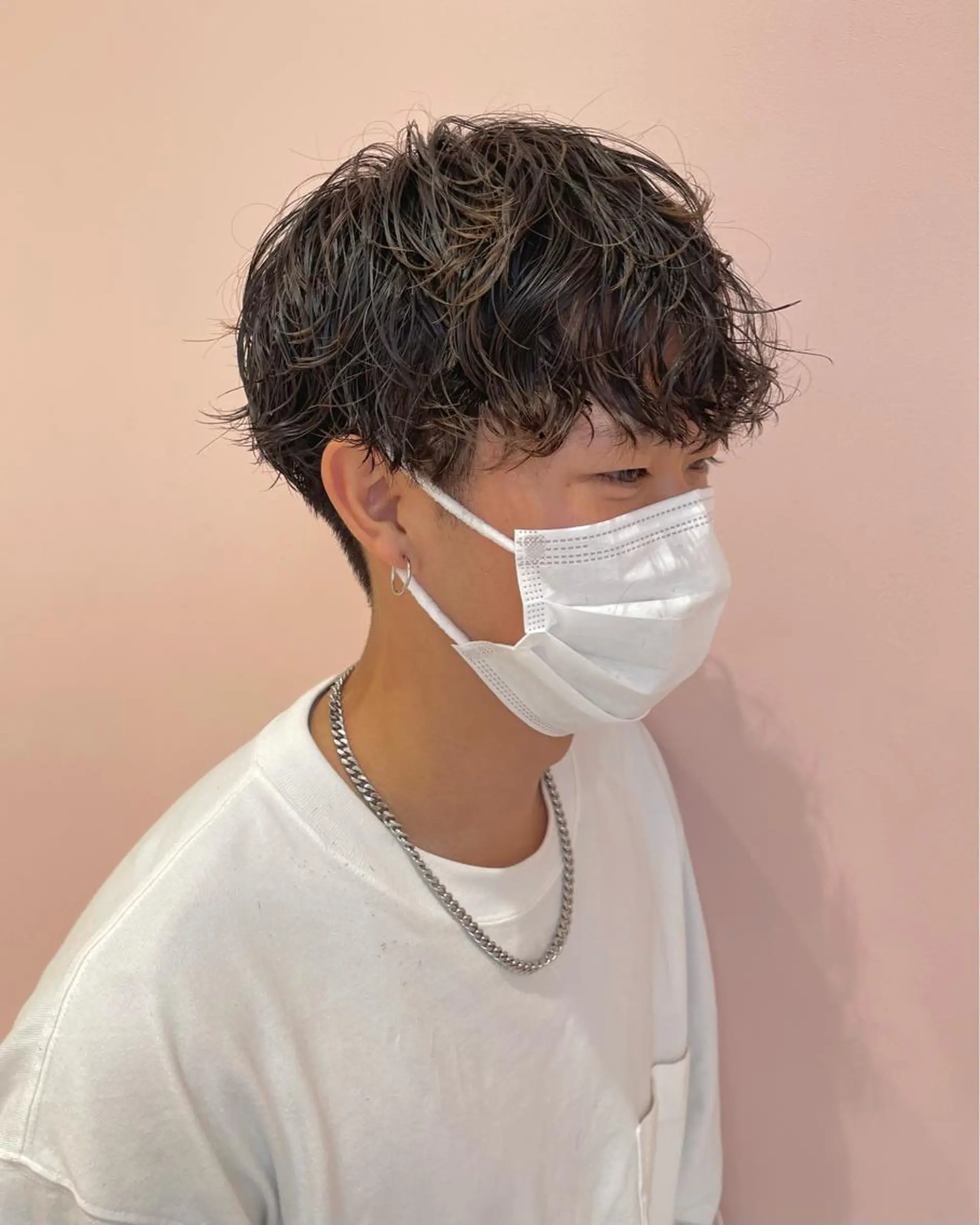 パーマ メンズ メンズパーマ スパイラルパーマ カット パーマ レイヤーカット/ ハイトーンchimiのヘアスタイル