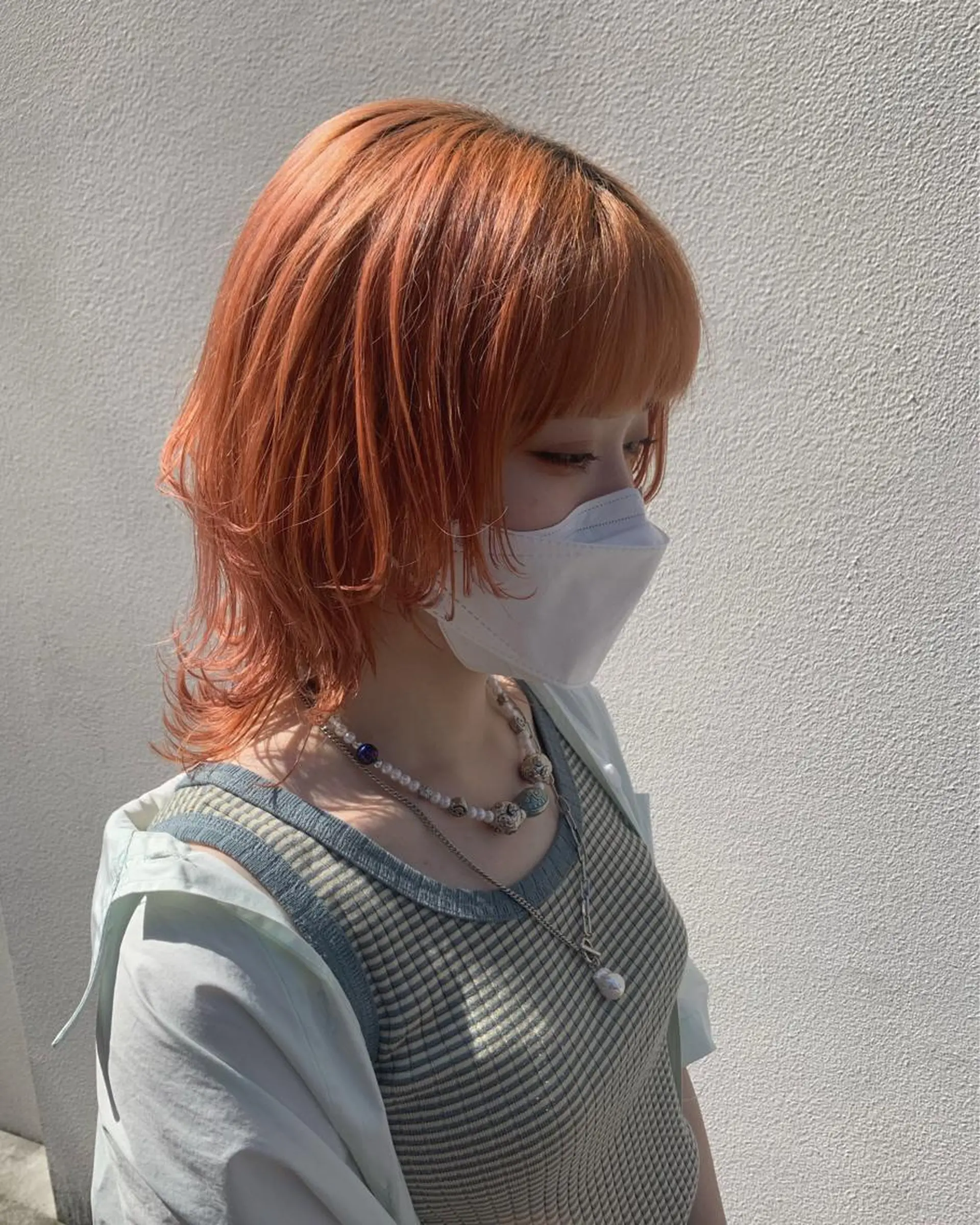 ショート ブリーチ/ウルフ ハッシュカット/石山のヘアスタイル