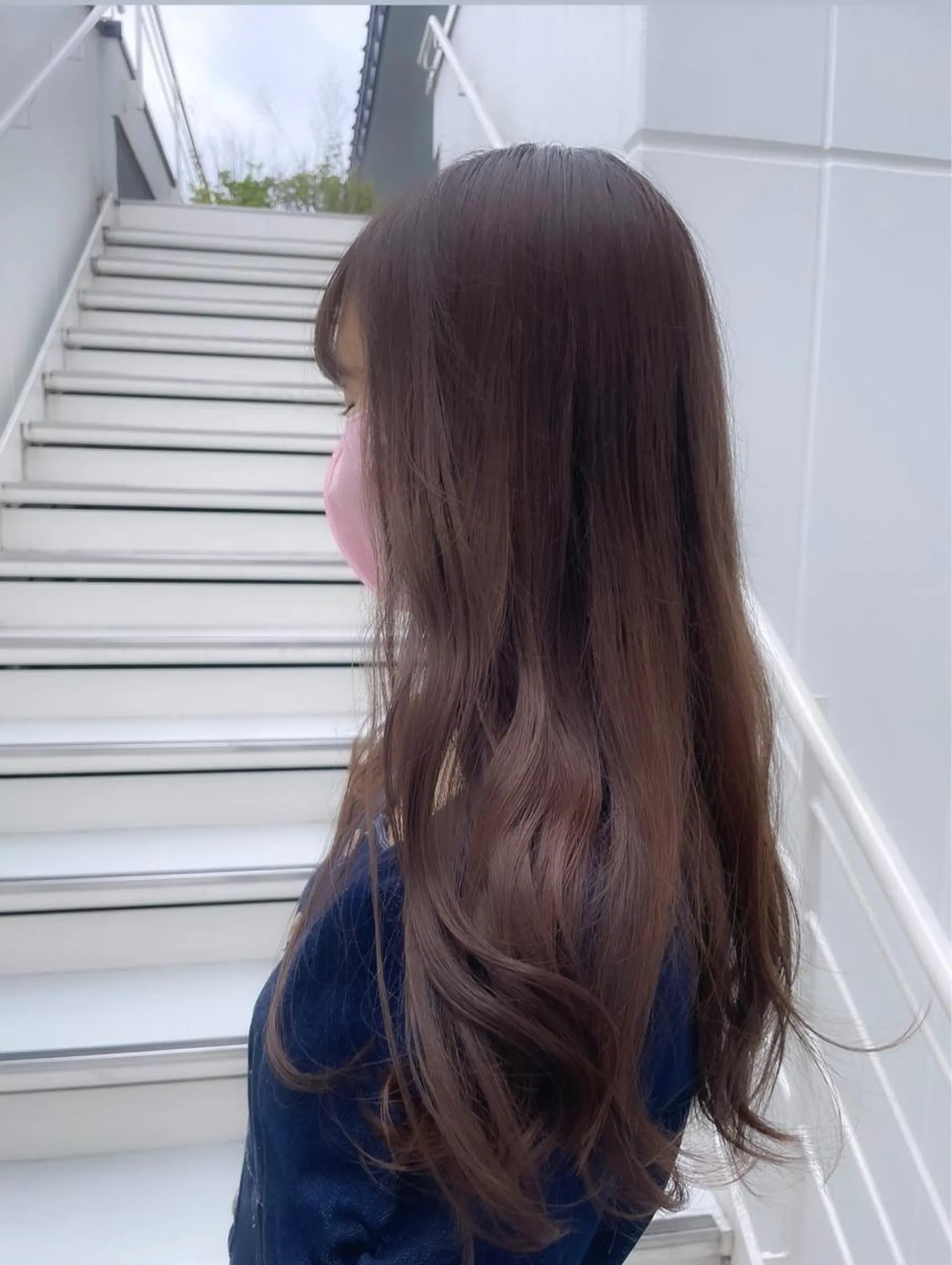 セミロング セミロングパーマ ボブ デート ハイライト 髪質改善 カット ヘアカラー トリートメント 【20代ダメージ毛に 髪質改善】のヘアスタイル