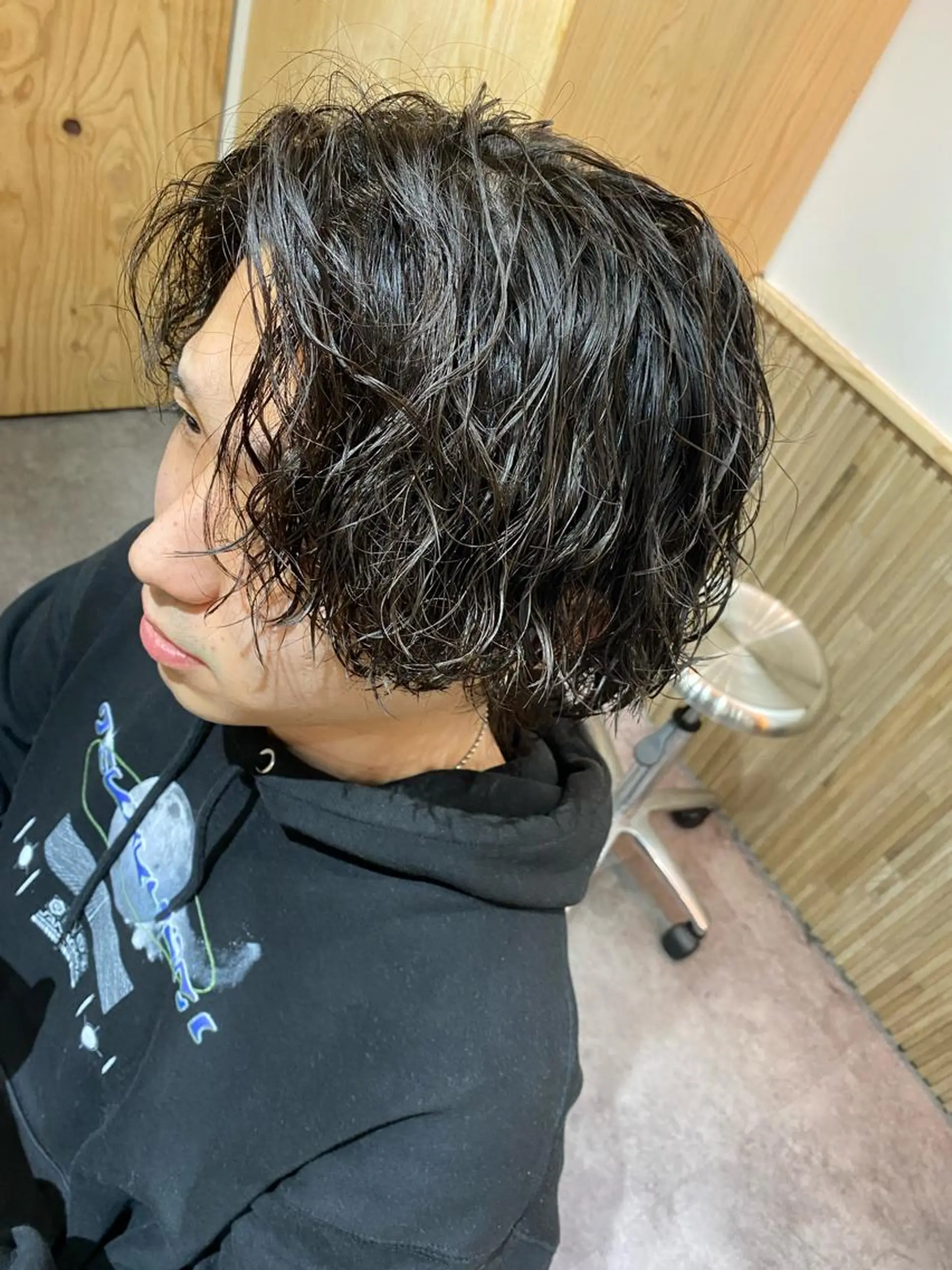 パーマ メンズ カット パーマ トリートメント ヘアセット メンズブリーチカラー /パーマ ごーた立川のヘアスタイル