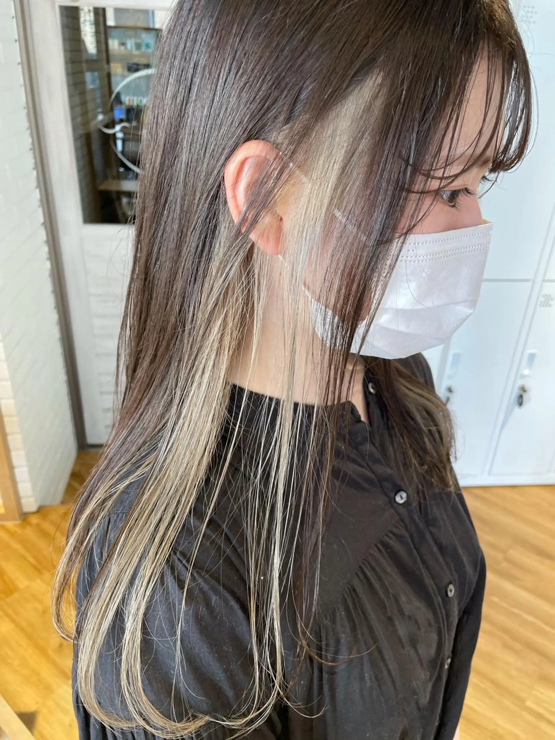 ロング カラー 杉村 未来のヘアスタイル