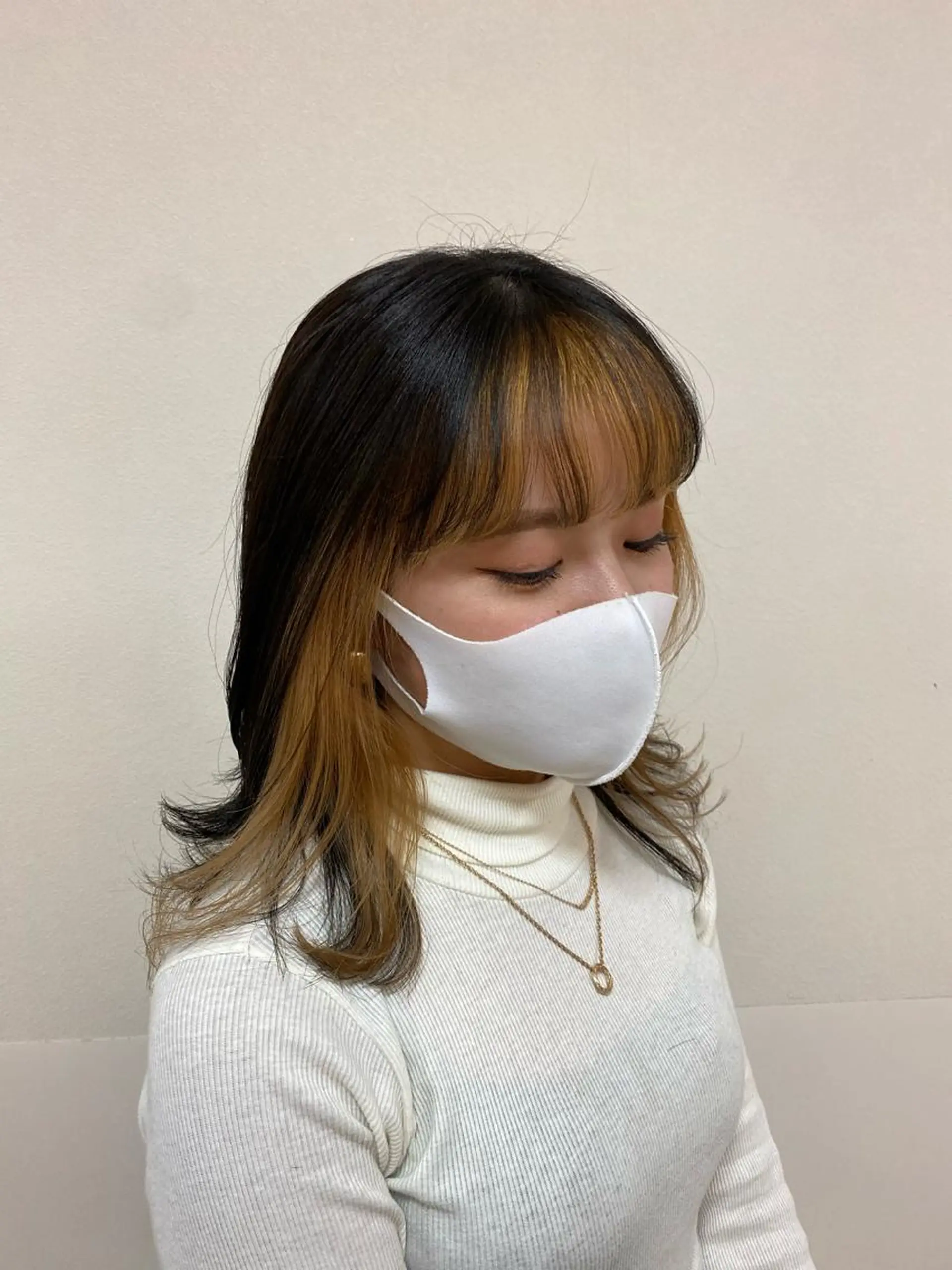 セミロング カラー ブリーチ指名No.1 Daikiのヘアスタイル