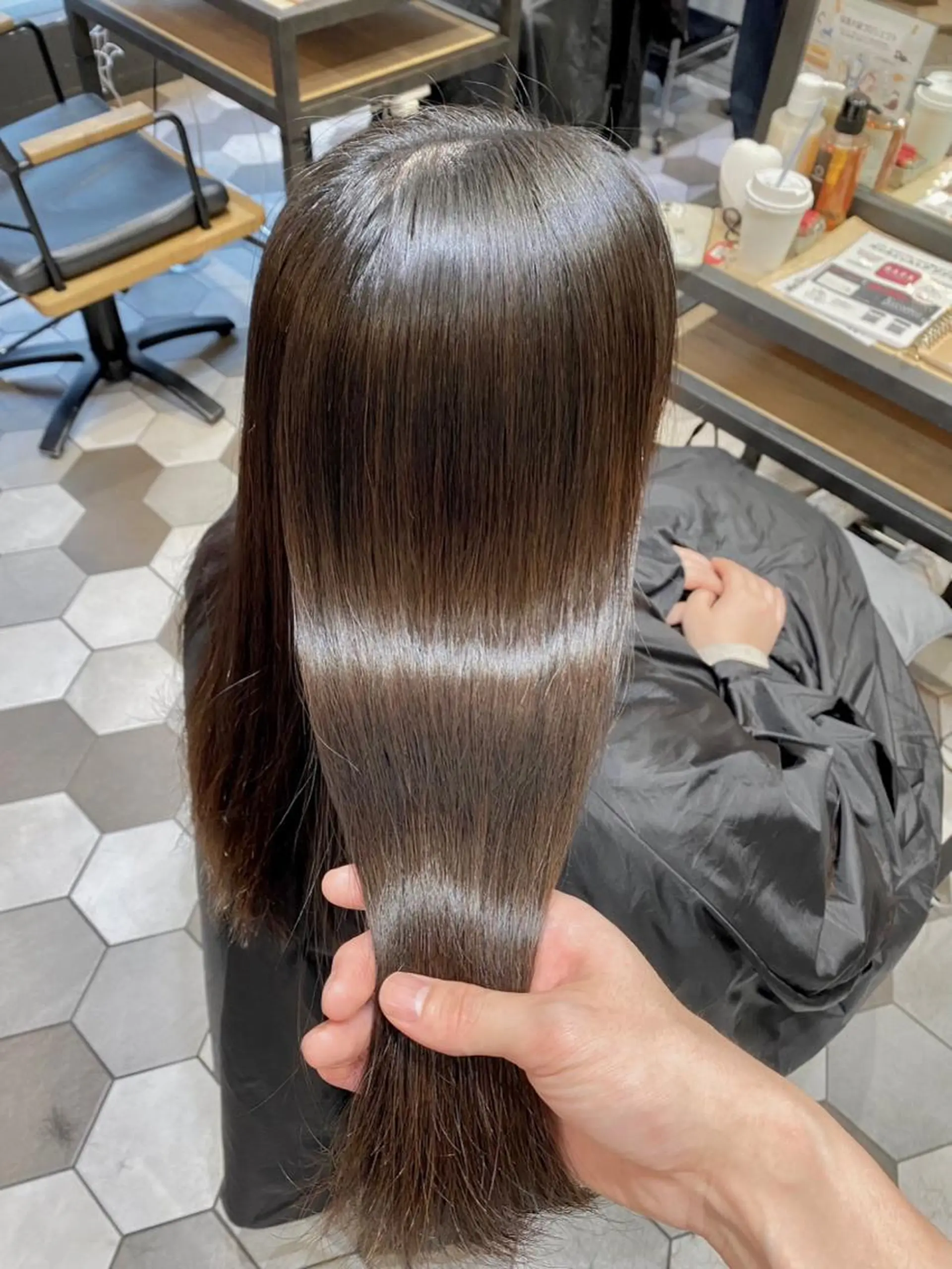 ロング 髪質改善縮毛矯正🫧 村上蒼生のヘアスタイル