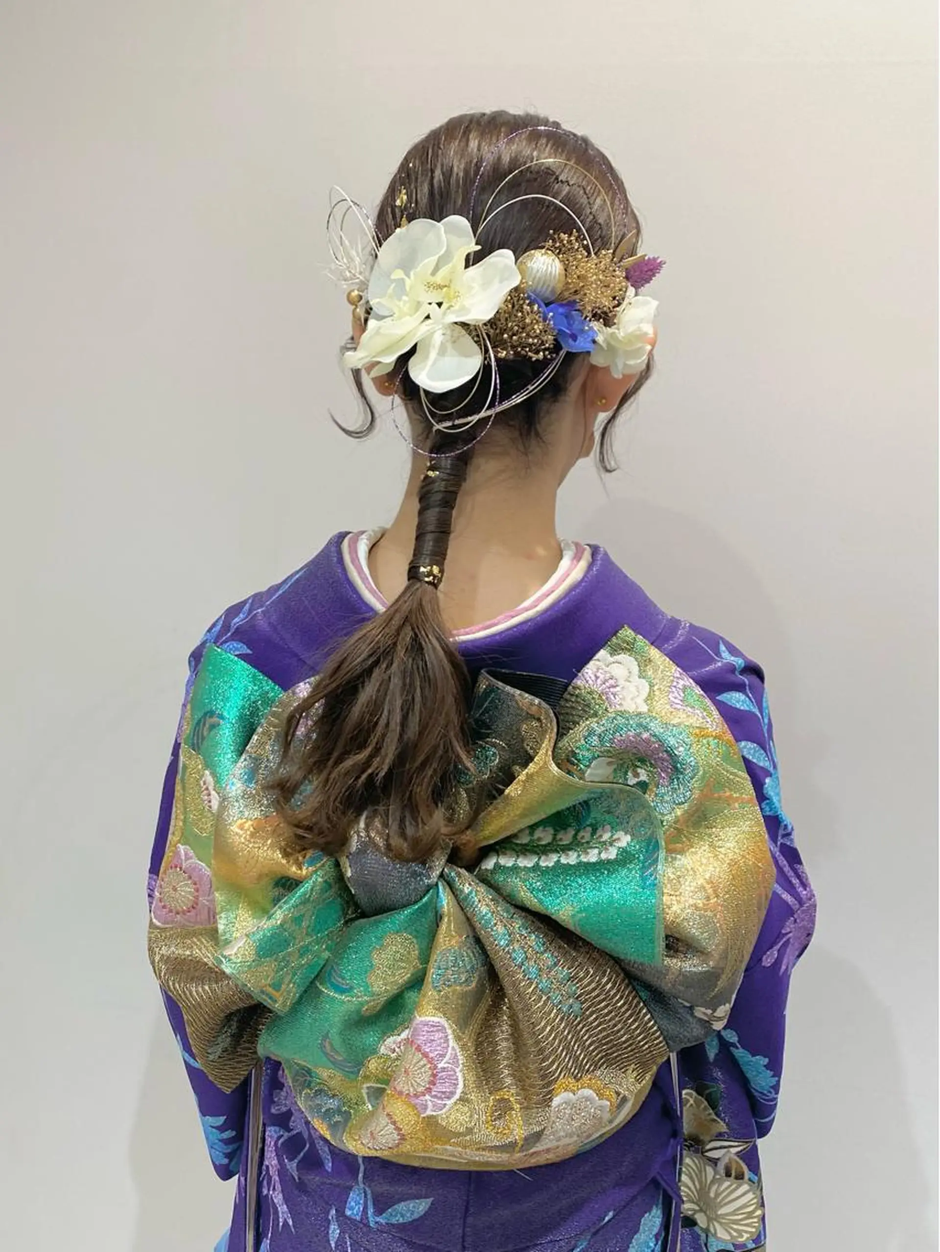 ヘアアレンジ 着付け 似合わせ艶髪カラー ❤️ハダユミのヘアスタイル