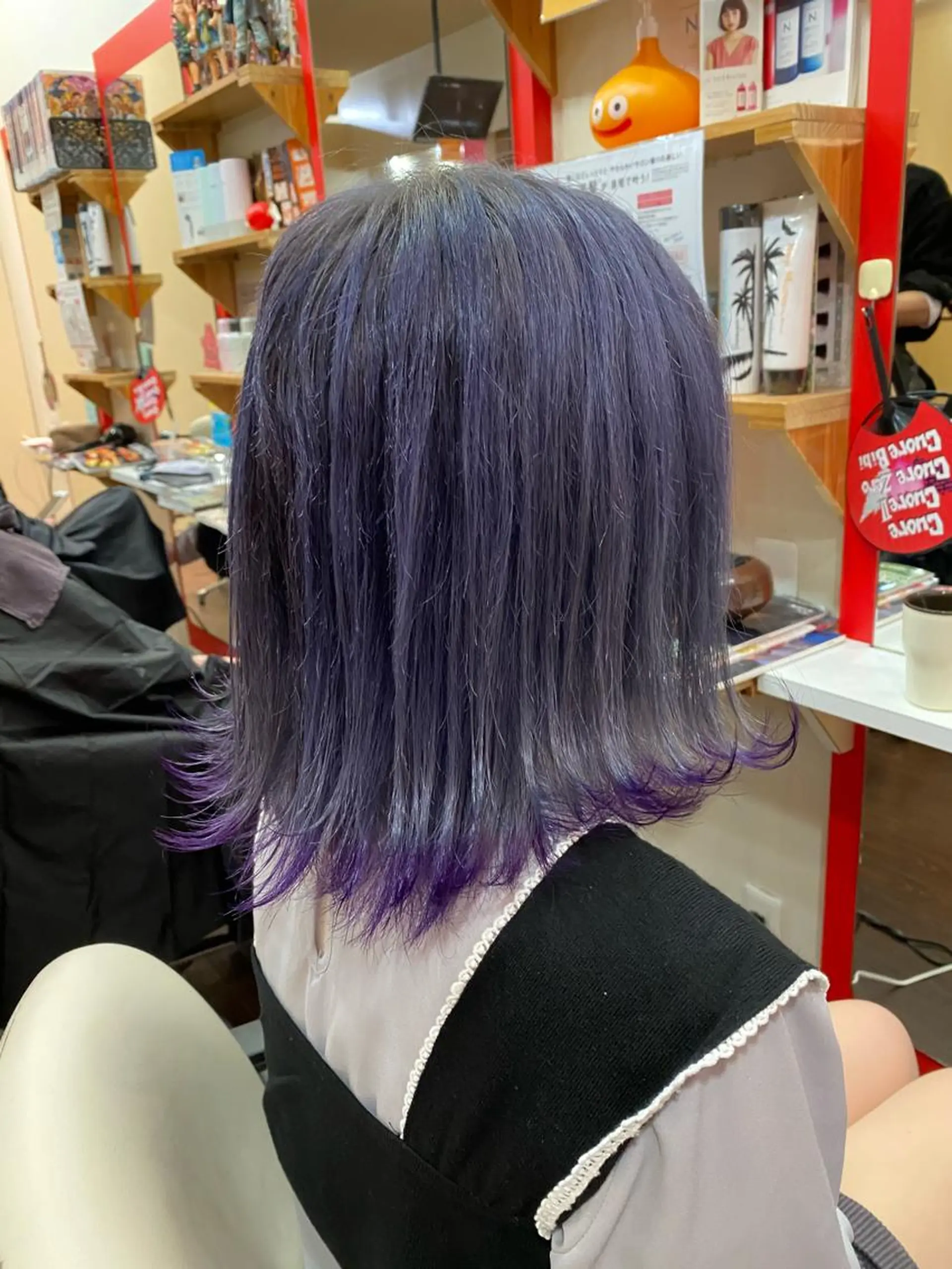 ミディアム ヘアカラー ゆぴ☾‪/推しカラー /ハイトーンのヘアスタイル