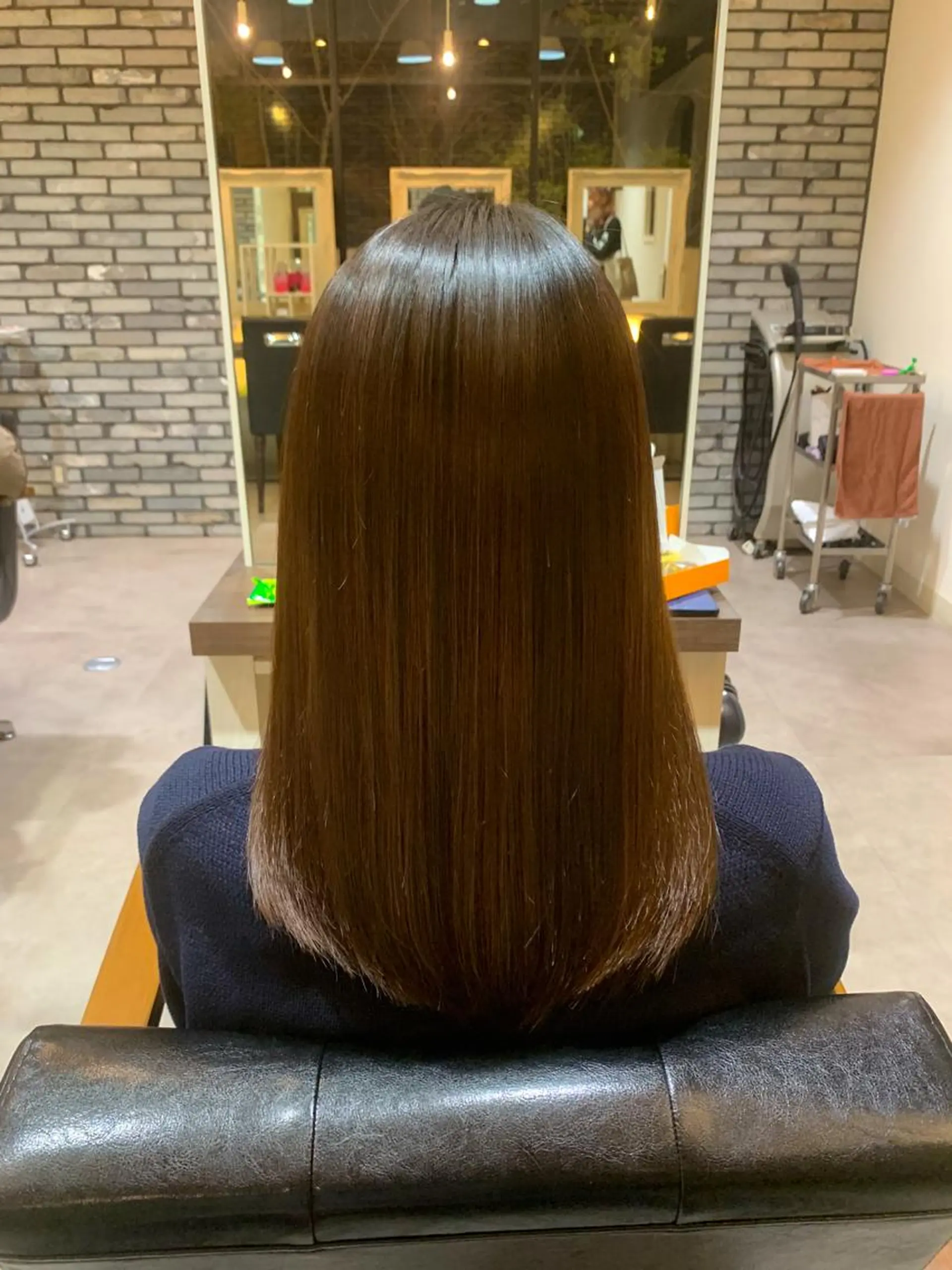 ロング ハイライト 髪質改善 韓国風ヘア 縮毛矯正 トリートメント カット 縮毛矯正 トリートメント Uni.所属・地毛風ストレート/ 髪質改善/榎本流行のヘアスタイル