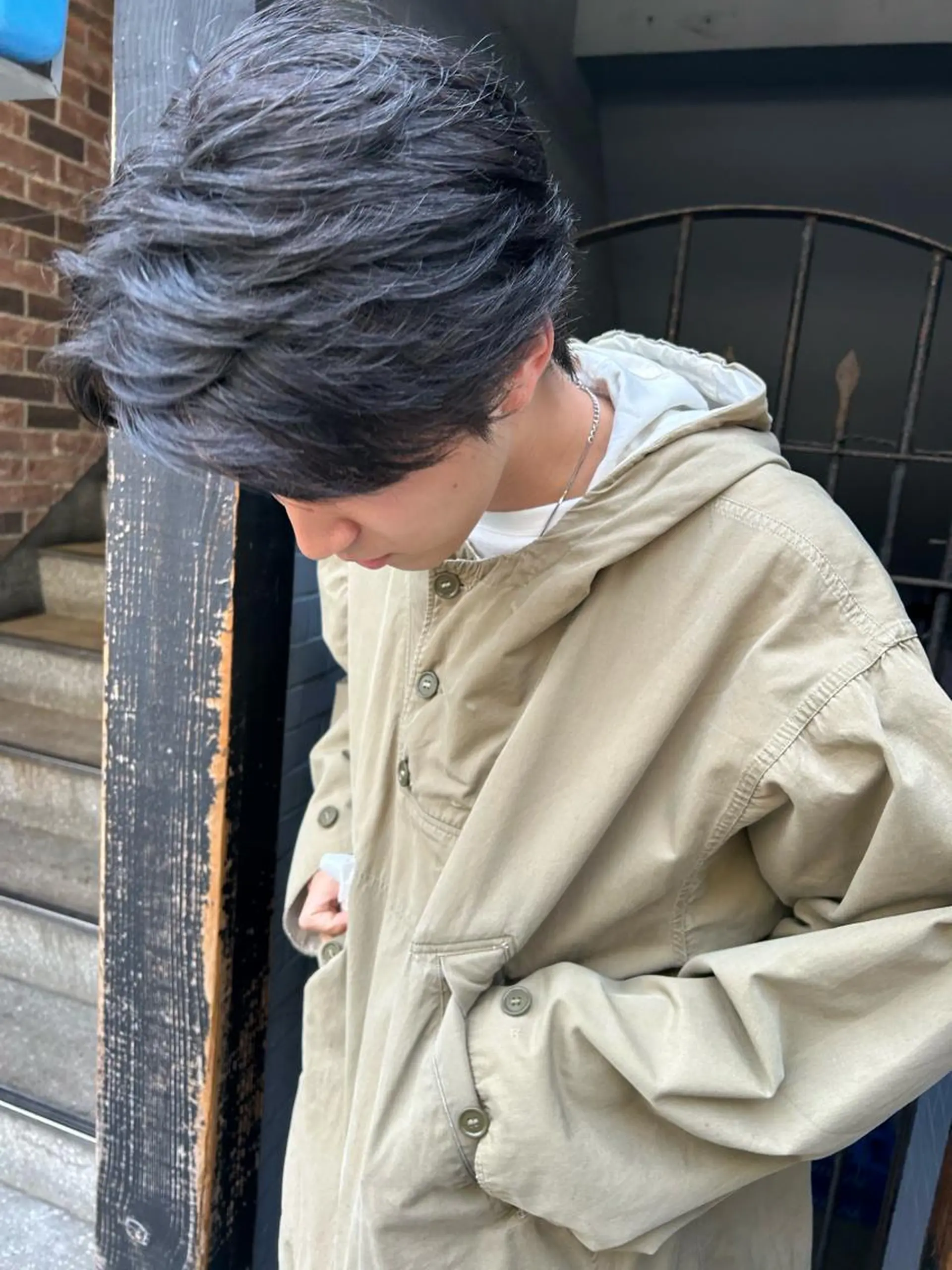 ショート メンズ メンズブリーチ メンズハイライト メンズインナーカラー メンズパーマ プードルパーマ カット charme所属・💈メンズ特化美容師 ✂︎伊藤大輝💈のヘアスタイル