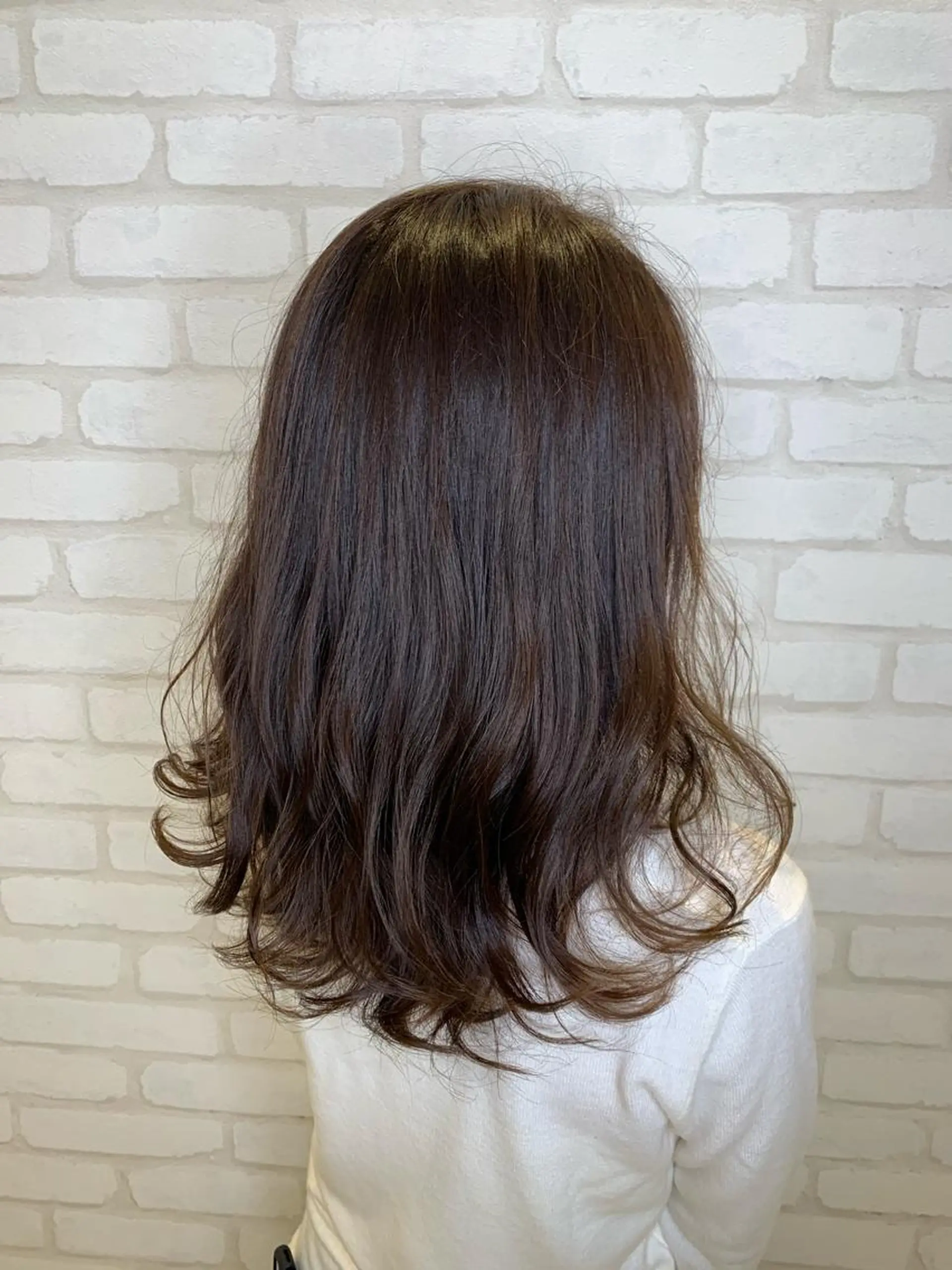 セミロング カラー 【髪質改善】 夏目結以のヘアスタイル