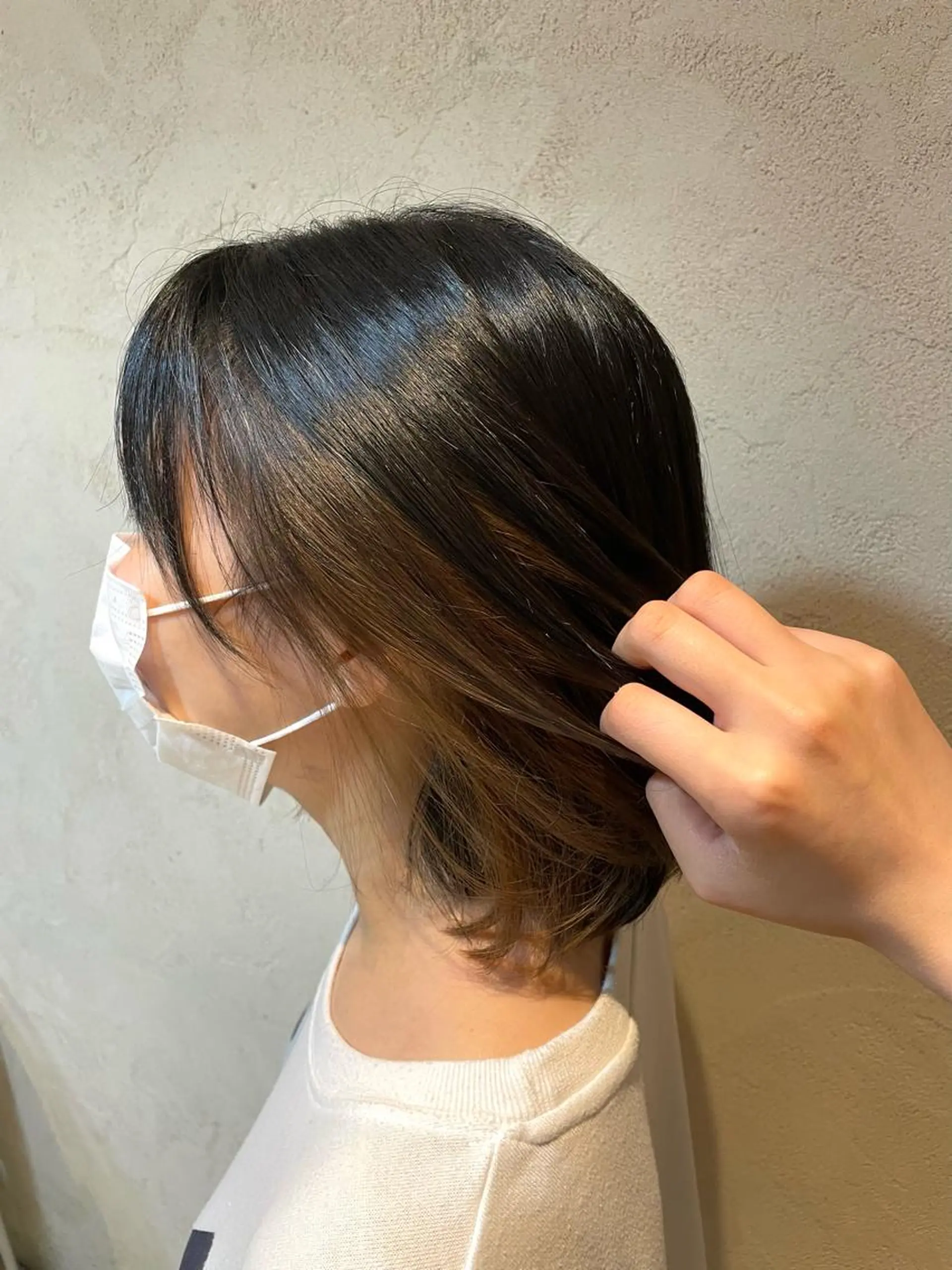 ミディアム ueki ayaneのヘアスタイル