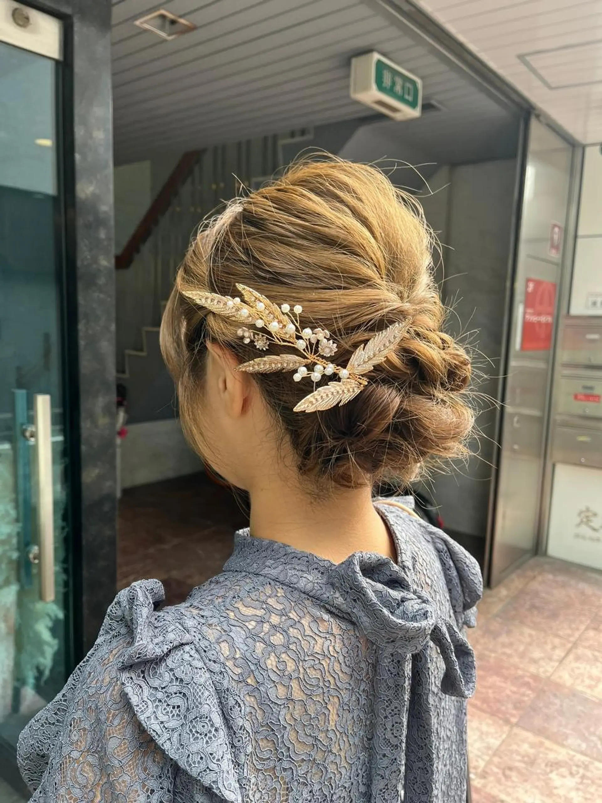 セミロング ヘアアレンジ 外国人風カラー ハイライト 髪質改善 似合わせカット トリートメント BUCKS【天王寺】 バックス【駅30秒】のヘアスタイル